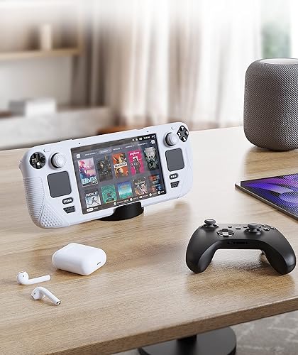 Miniatura 8 de 4 fundas protectoras Syntech compatibles con Steam Deck, funda de silicona con agarres antideslizantes para el pulgar