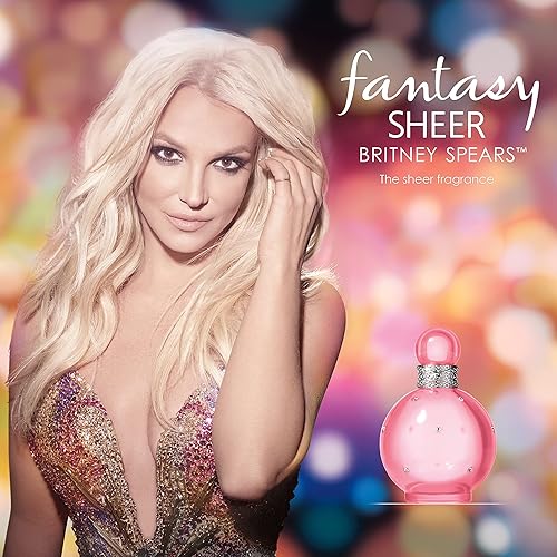Miniatura 4 de Britney Spears Fantasy Sheer Eau de Toilette en aerosol, perfume para mujer, 3.3 onzas líquidas