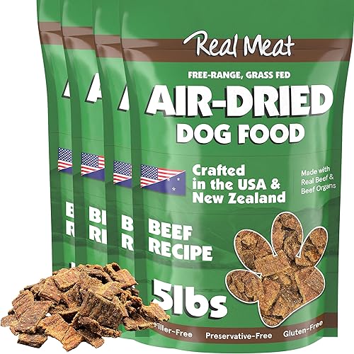 Miniatura 84 de Real Meat - Alimento para perros secado al aire con cordero y pescado real, bolsa de 5 libras de alimento real para perros de carne real sin granos