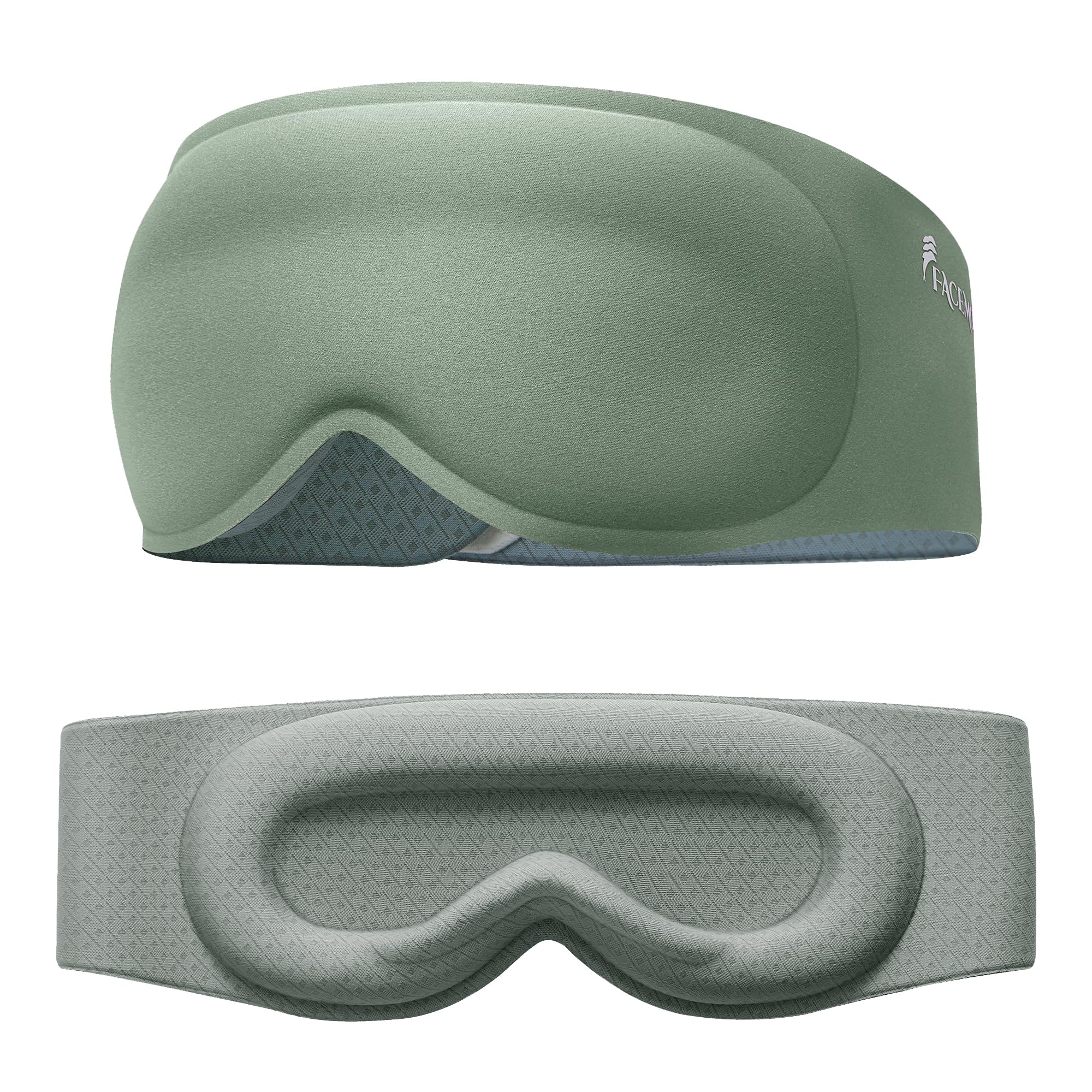 FACEMOON 3D Contoured Weighted Sleep Mask: Full Coverage Eye - sleep and snoring | Mubboo
