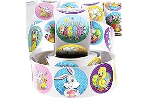 500 Count Easter Egg Fillers Stickers