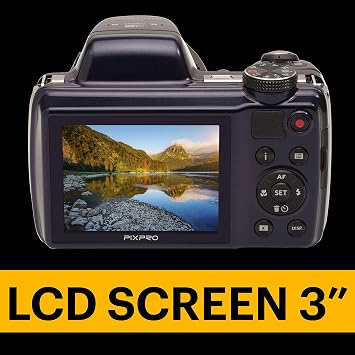 KODAK PIXPRO Astro Zoom AZ528 Dijital Fotoğraf Makinesi - 16MP, 52x Optik Zoom, 3 inç LCD Ekran, 1080P Full HD Video, 24mm Geniş Açı (Lacivert)