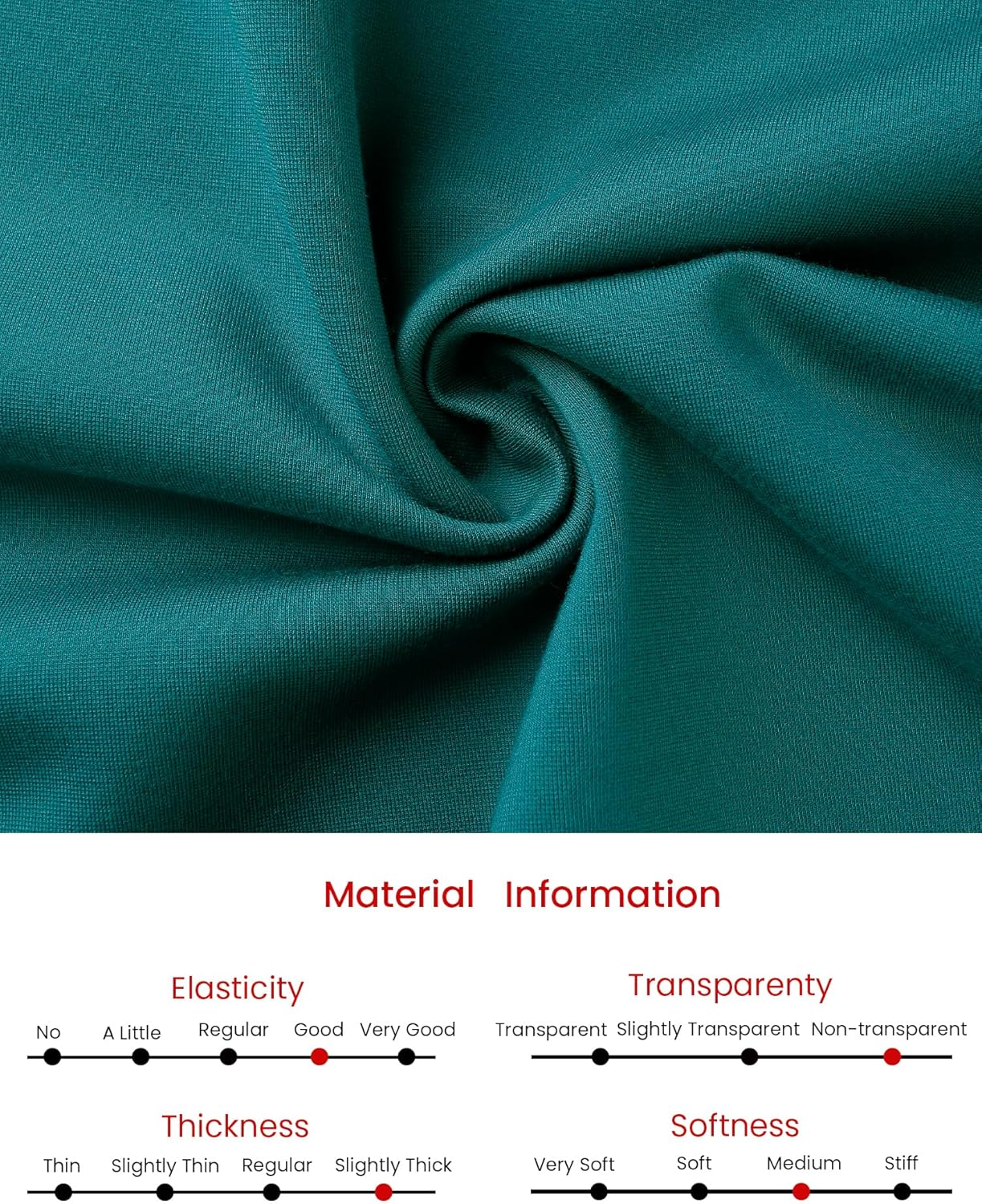 Hobemty Women's Knee Length Pencil Dress V Neck 3/4 Sleeve High Waist Wear to Work Sheath Dresses - Image 5