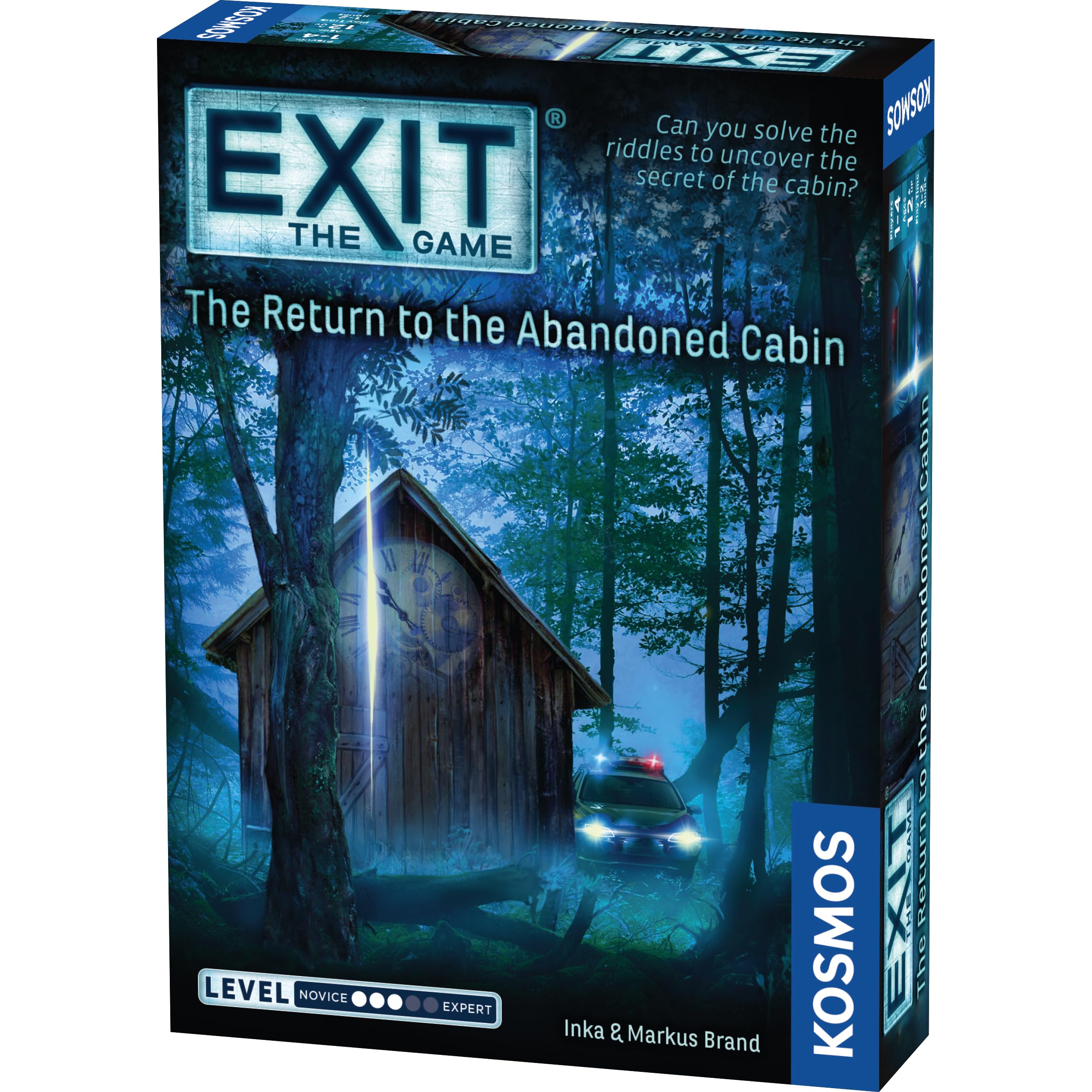 Thames & Kosmos - EXIT: The Return To The Abandoned Cabin - Level: 3/5 - Unique Escape Room Game - 1-4 Players - Puzzle Solving Strategy Board Games for Adults & Kids, Ages 12+ - 692682