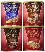 Vista 1 de Brown & Haley - Paquete variado de chocolate oscuro, ROCA, almendra ROCA, anacardo ROCA y Mocha ROCA, chocolate envuelto individualmente