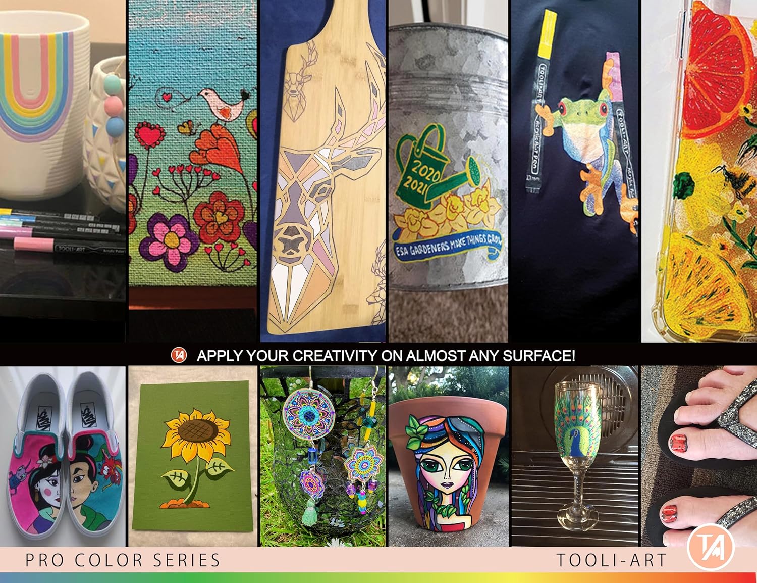 Acrylic Paint Pens 22 Skin Tones Assorted Pro Color Series Markers Set 0.7mm Extra Fine Tip for Rock Painting, Glass, Mugs, Wood, Metal, Canvas, Projects, Non Toxic, Waterbased, Quick Drying - Image 9