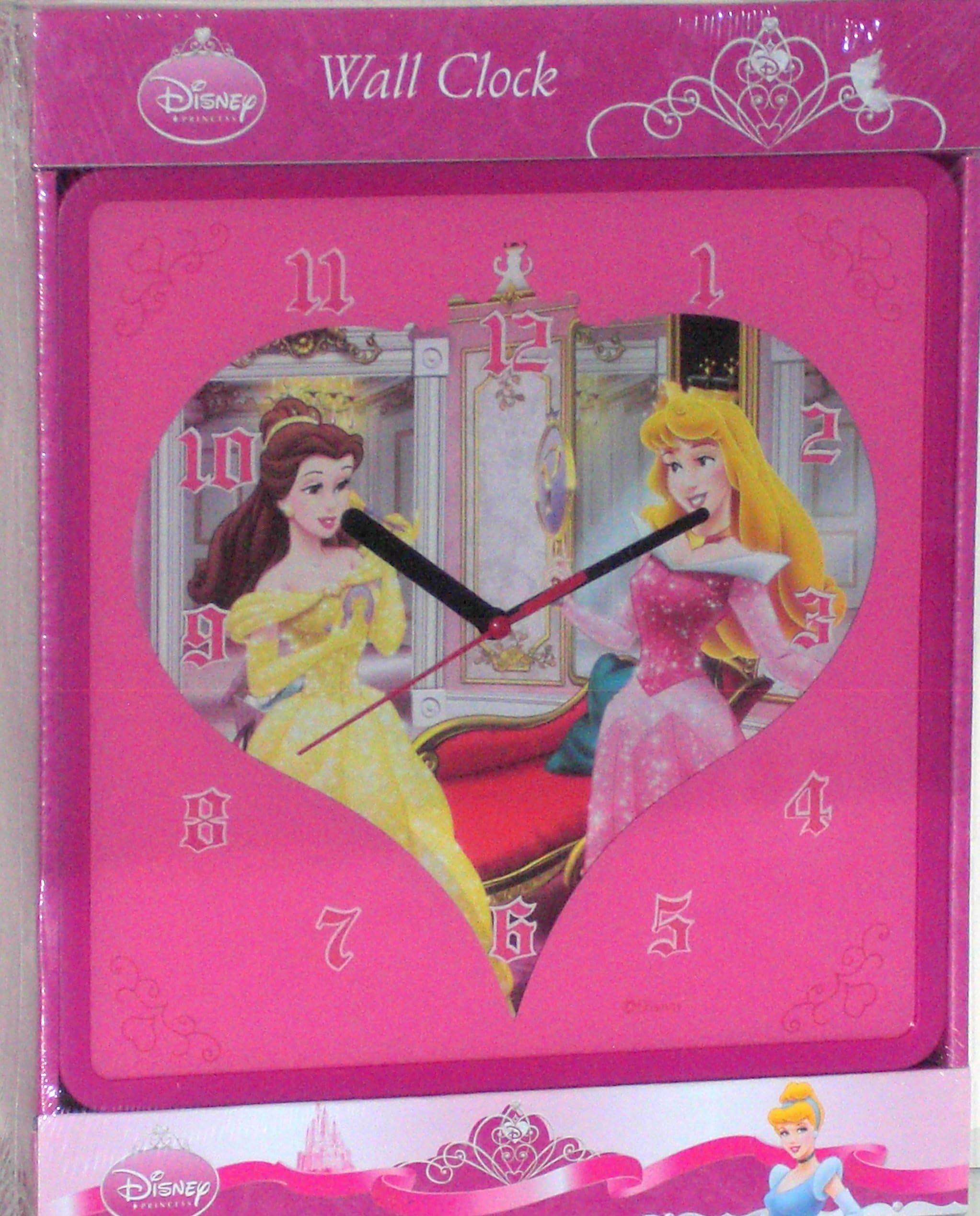 Disney Princess Square 2D Wall Clock