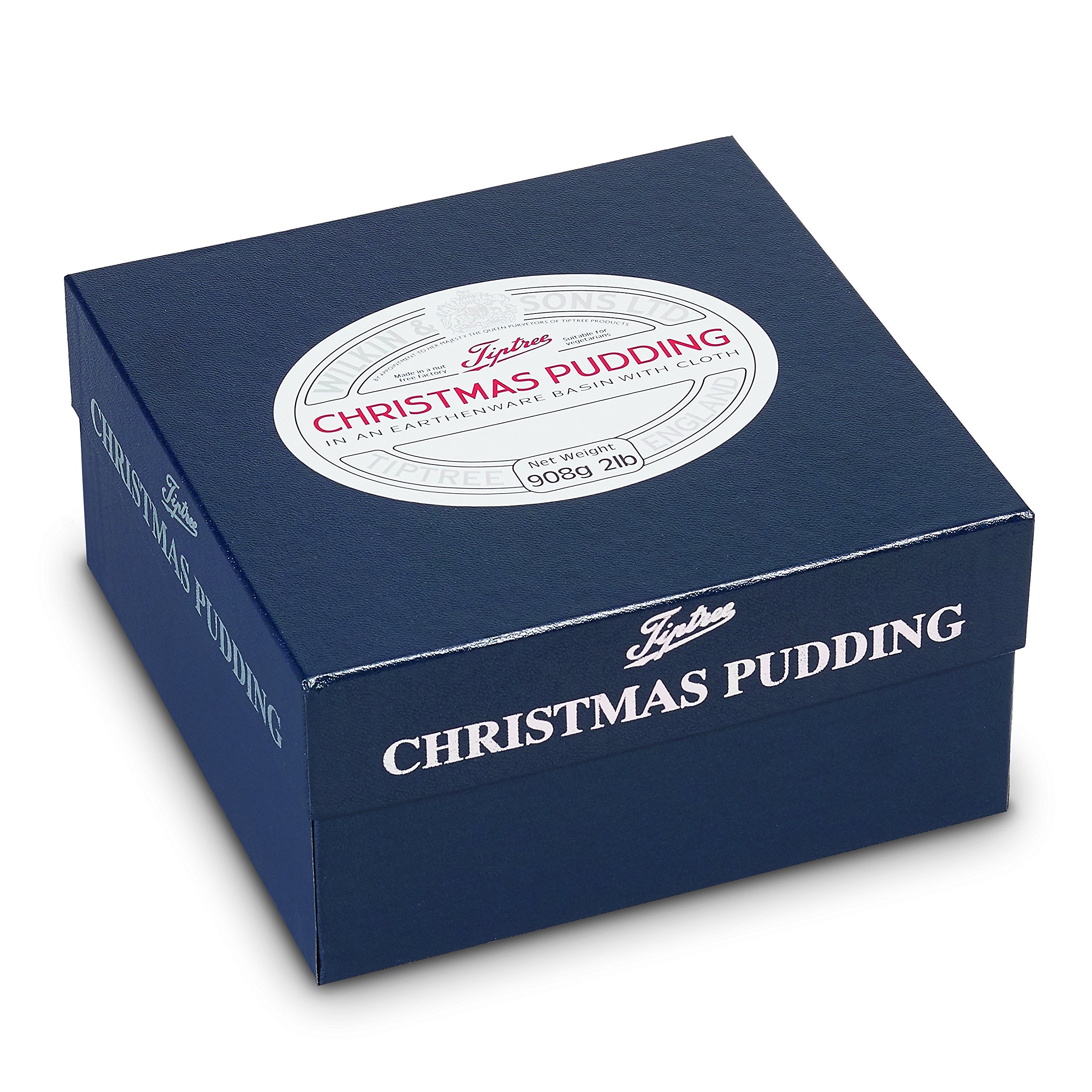Wilkin & Sons Ltd Large 2lb 908g Tiptree Christmas Pudding. In an Earthenware Basin with cloth.
