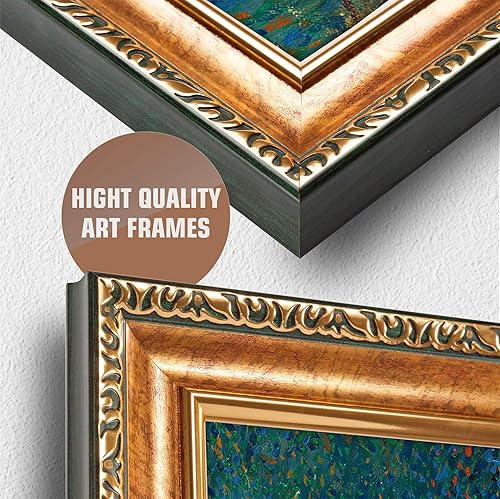 Miniatura 778 de A&T ARTWORK The Starry Night de Vincent Van Gogh. Tamaño del marco: 36 x 30 pulgadas, tamaño de la imagen: 30 x 24 pulgadas, reproducciones clásicas