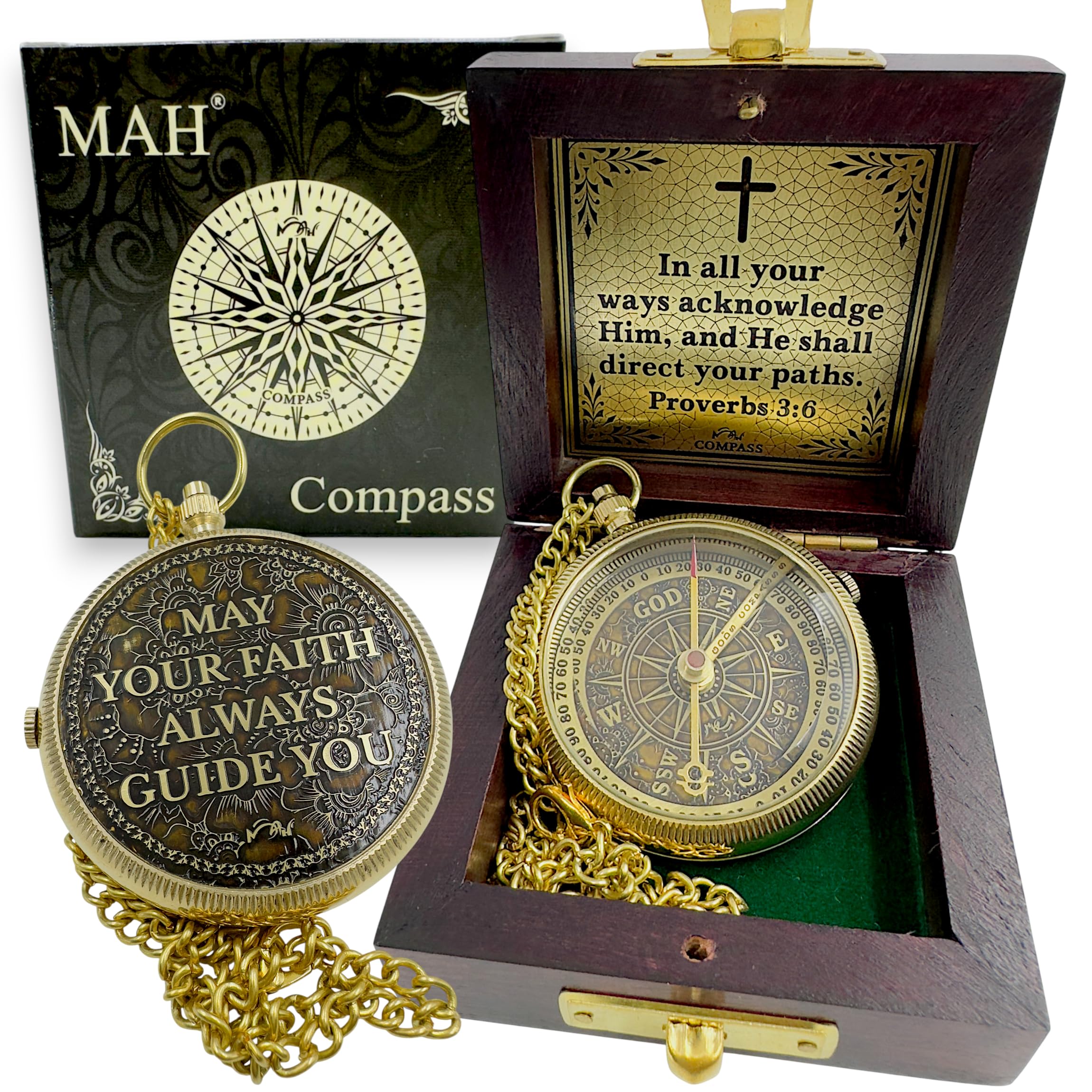 Boussole de camping « It's Better to Walk Alone » gravée avec boussole cadeau pour Noël. C-3142
