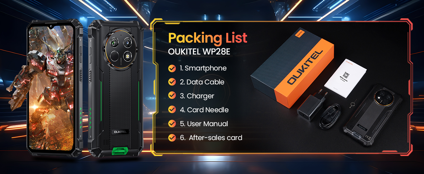 Amazon.com: OUKITEL WP28E Rugged Phone Unlocked, 10600mAh Battery