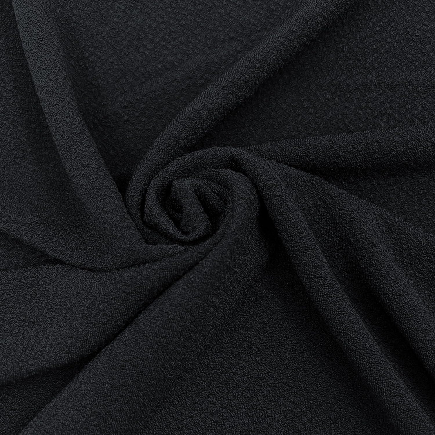 60" Jacquard Knit Fabric - 220 GSM, Medium-Weight, 4-Way Stretch Poly Spandex Blend-Soft & Breathable, by The Yard- Ideal for Apparel, Drapery, Upholstery, DIY