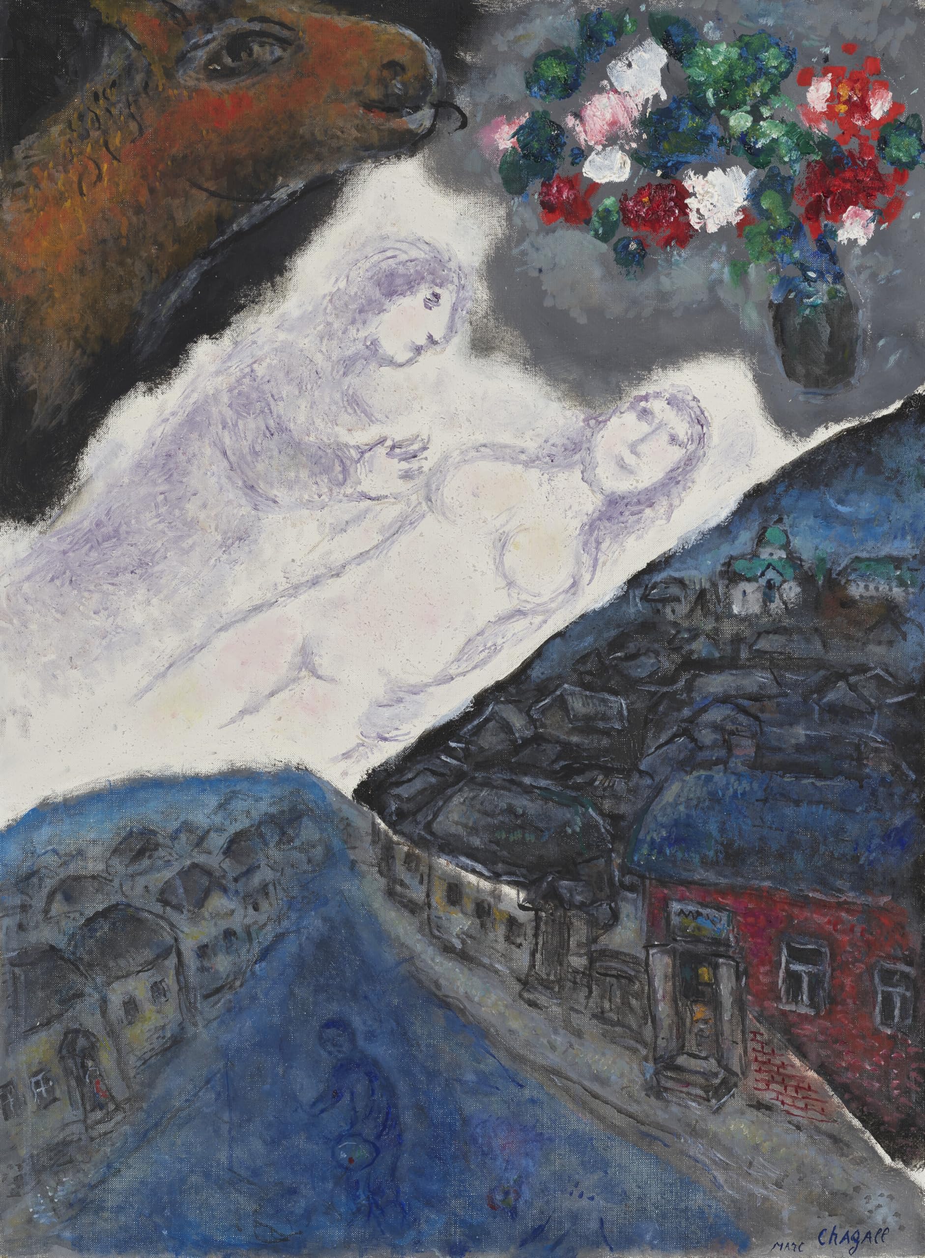 Waeta Rnvzx Marc Chagall Poster The Dream Abstract Canvas Wall Art Marc Chagall Prints Marc Chagall Painting For Modern Home Decor Pictures 50X70cm No Frame