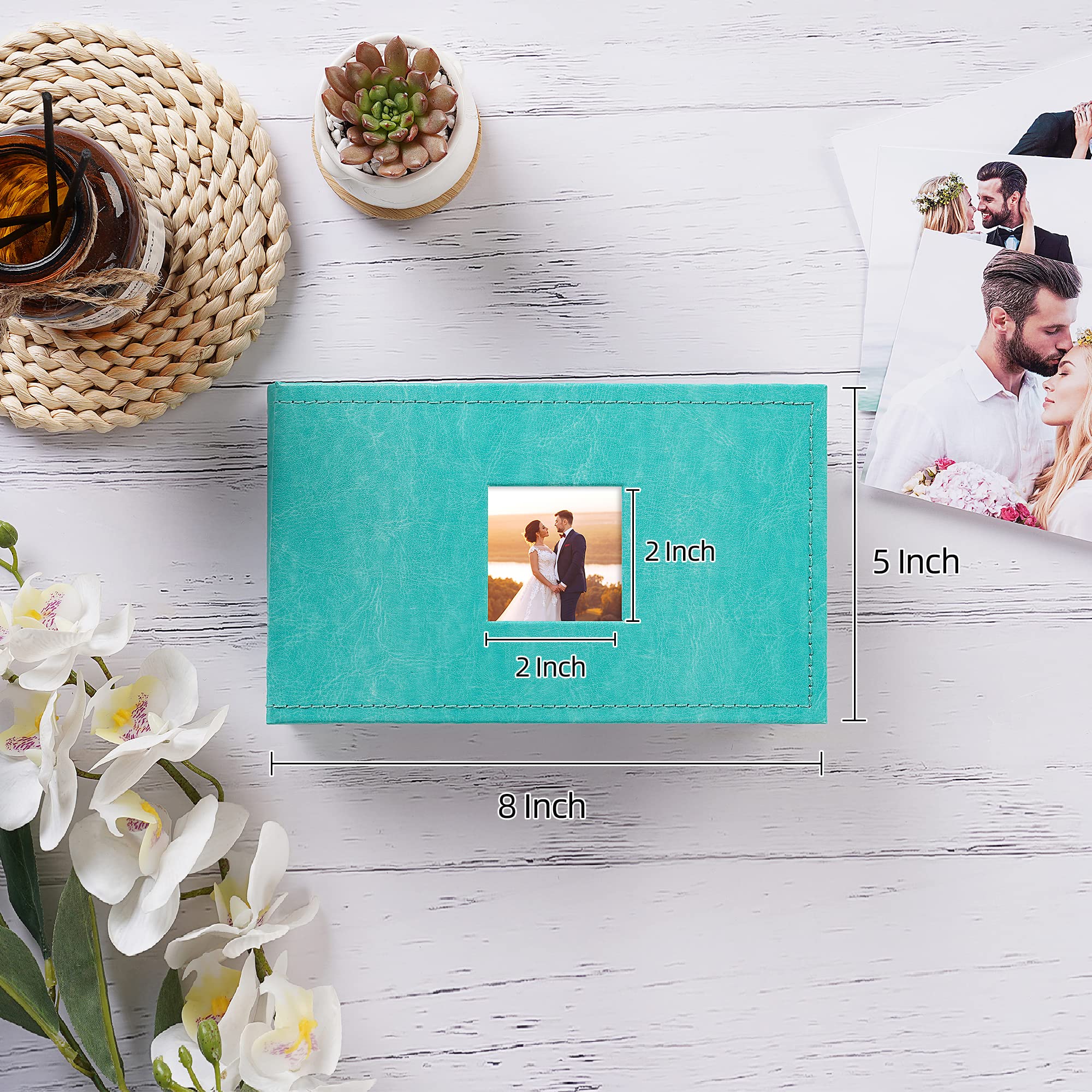 Album Fotografico In Lino Potricher Con Copertina Rigida E Grande Capacità: Fino A 1000 Foto 10x15 In 200 Pagine. Con Finestra In Copertina Personalizzabile E Scatola Portaoggetti. Perfetto Per Matrimoni, Nascite E Ricordi Di Famiglia. - 3