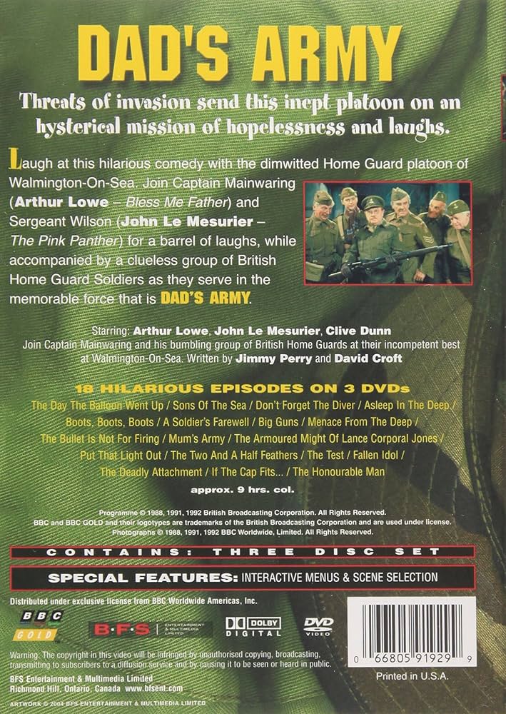 Amazon.com: Dad's Army - Collection : Arthur Lowe, John Le