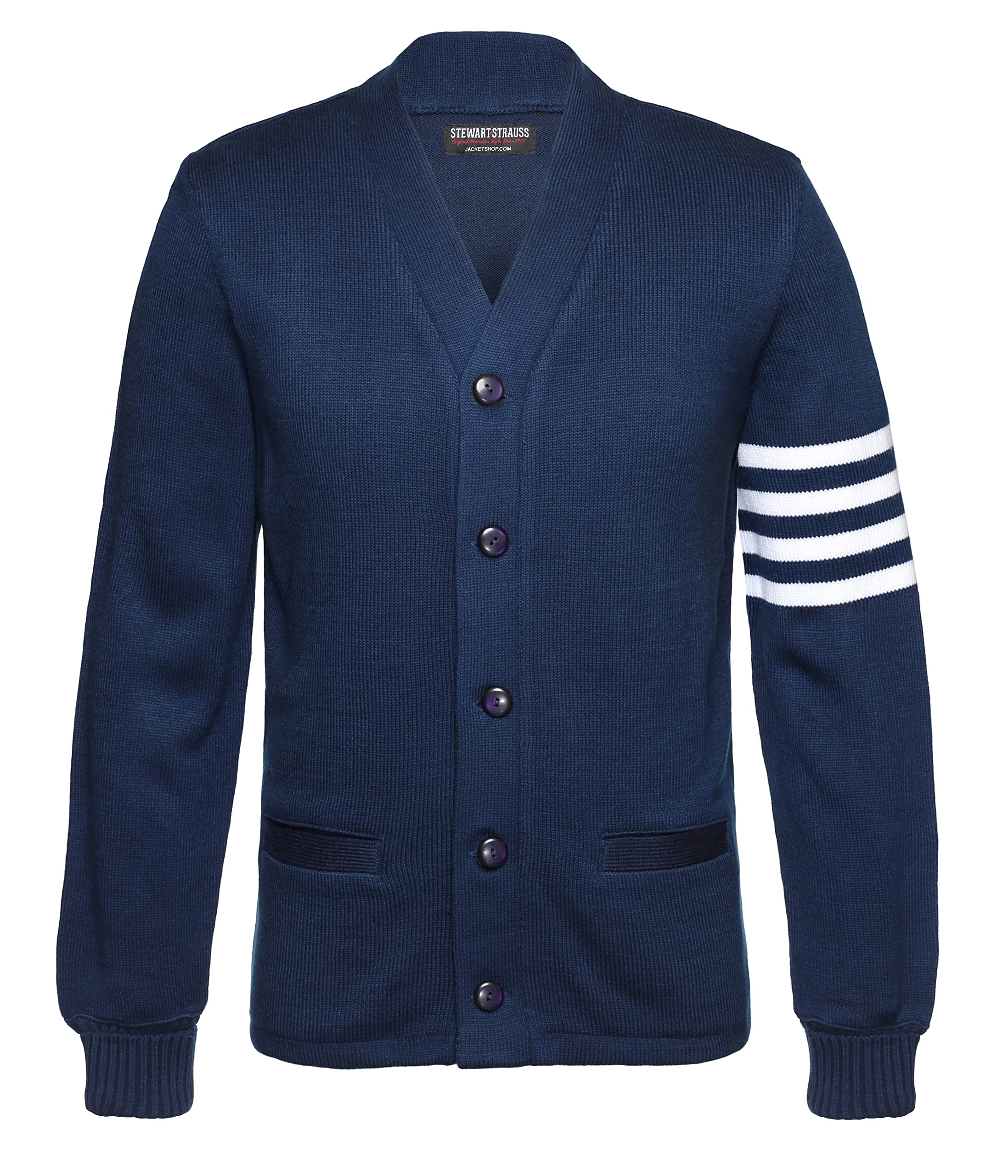 Stewart &amp; Strauss Cardigan Varsity Letter Sweater