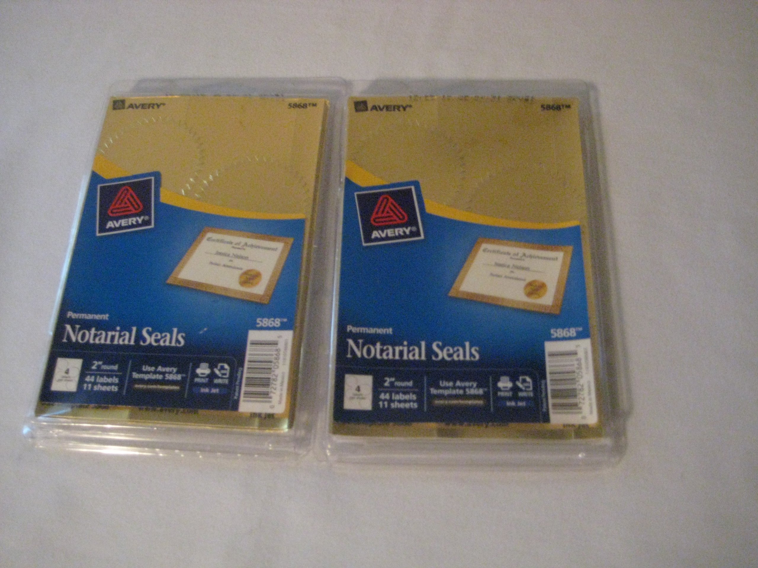 Printable Gold Foil Seals, 2" dia, 44/Pack