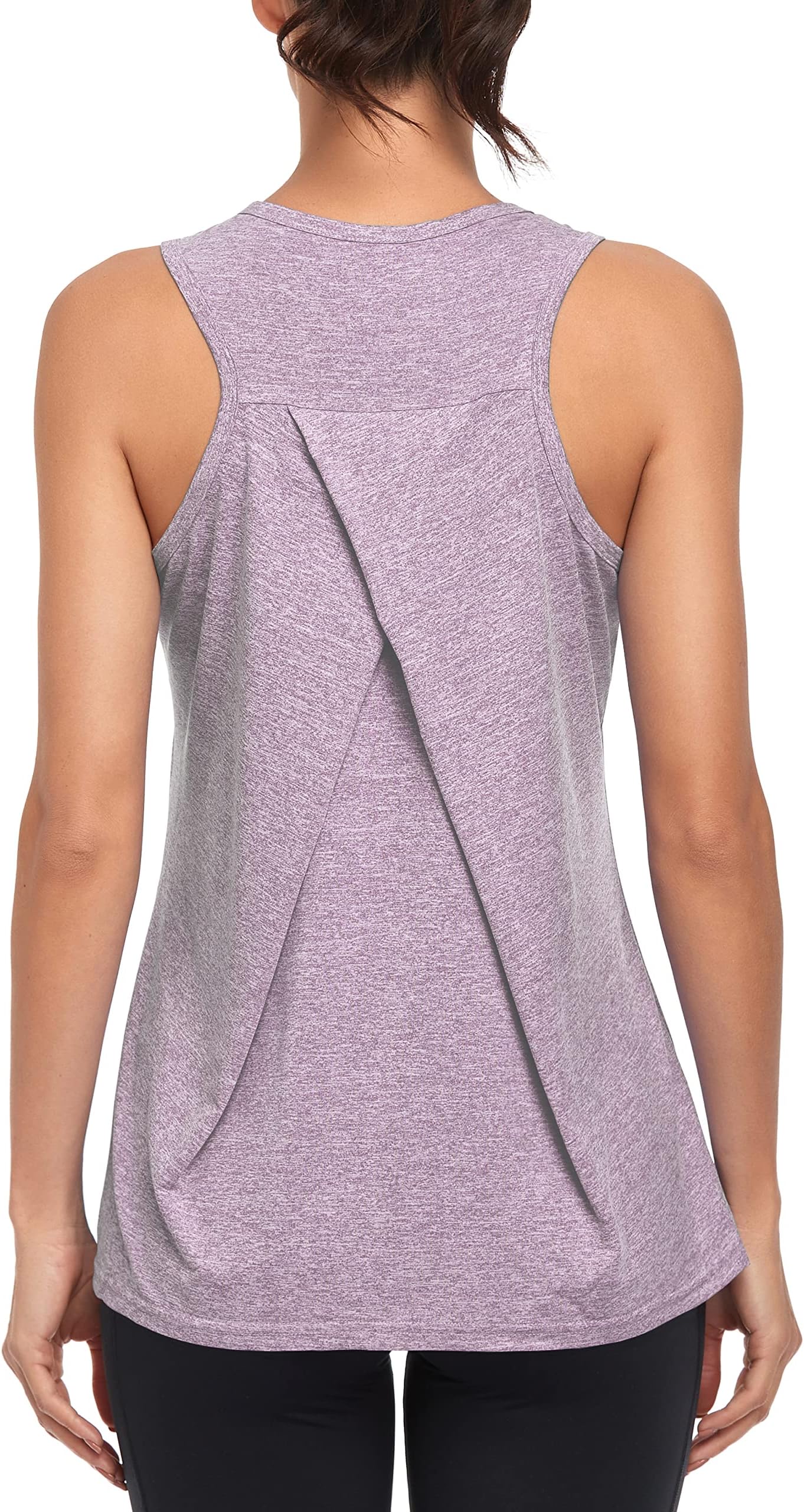 MGOOLWorkout Tank Tops for Women Gym Athletic Sleeveless Running Tops Yoga Shirts Racerback Sport Vest