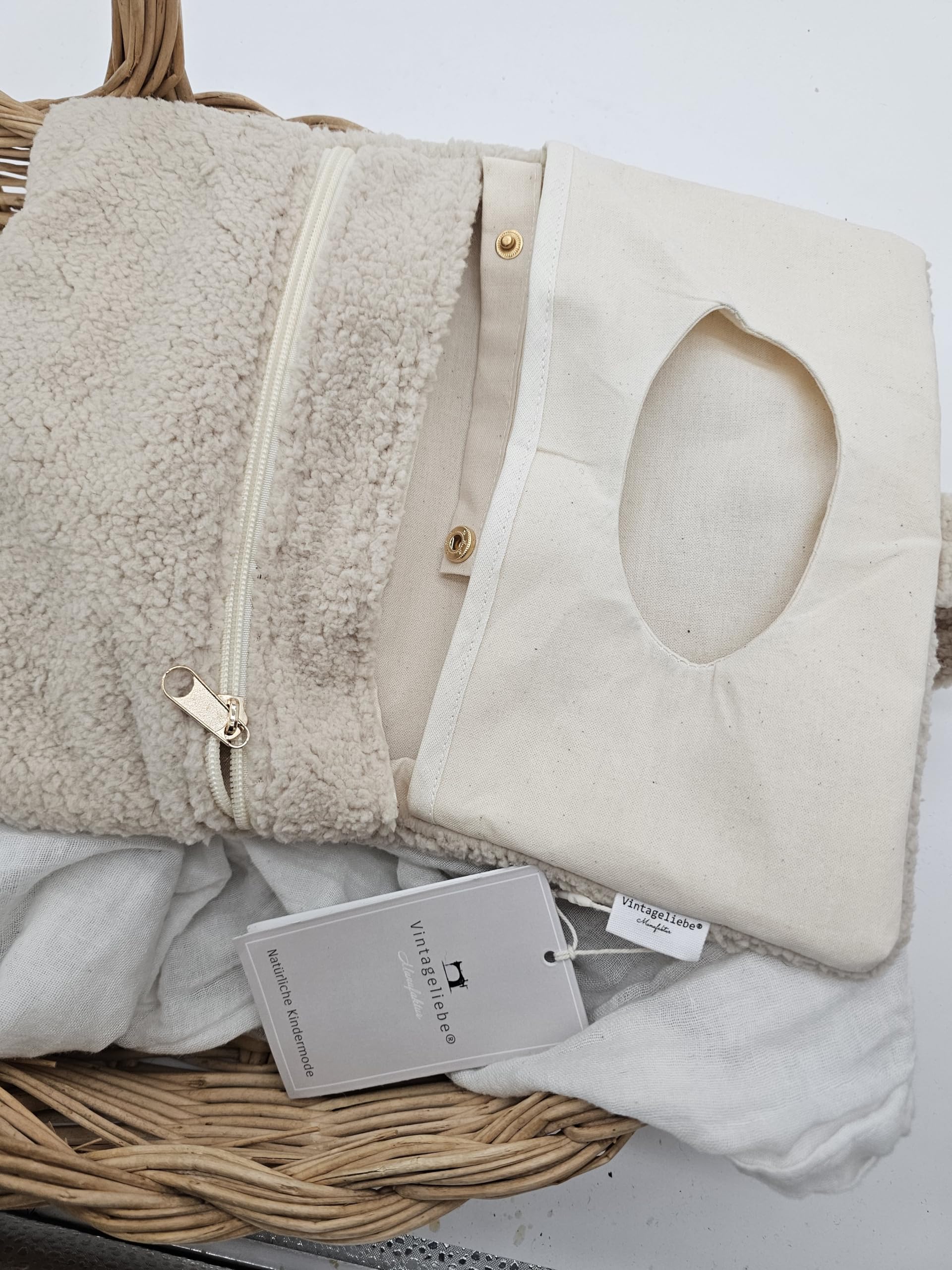 Vintageliebe® | 3 in 1 Windeltasche | mit super praktischen Reisverschlussfach, Feuchttücherfach, Schnullerhalter und Windelfach