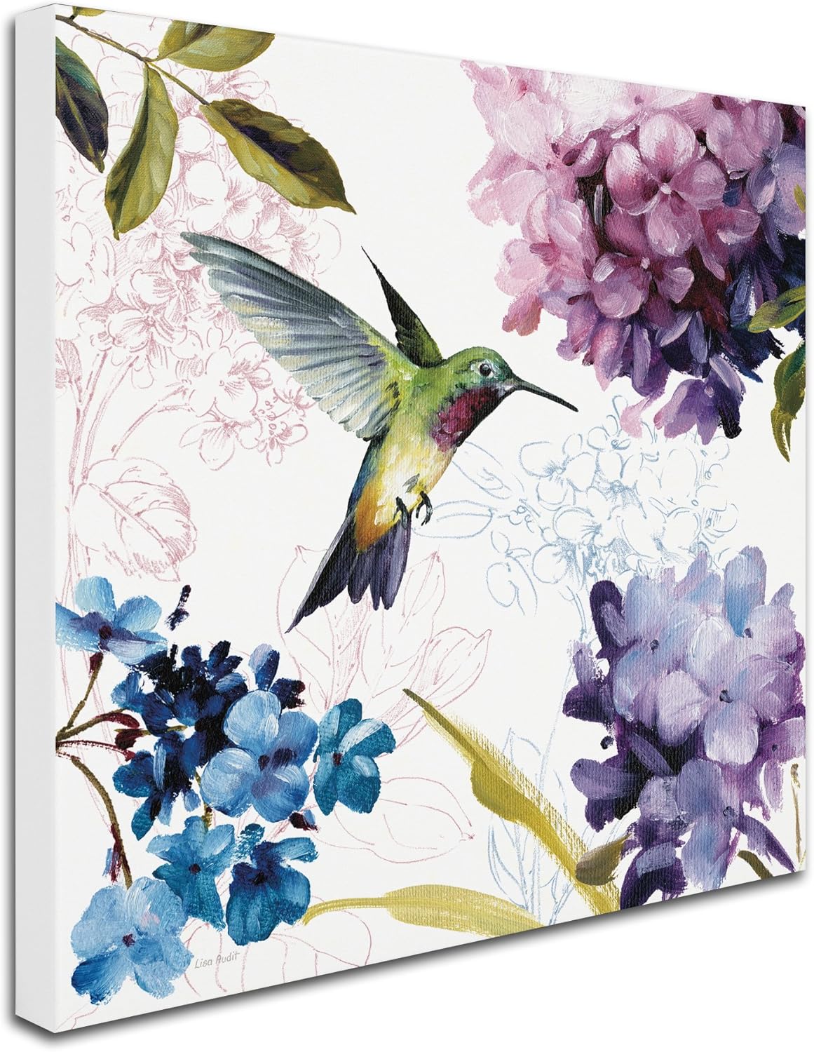 Trademark Fine Art Spring Nectar Square II Wall Decor by Lisa Audit, 14" x 14"