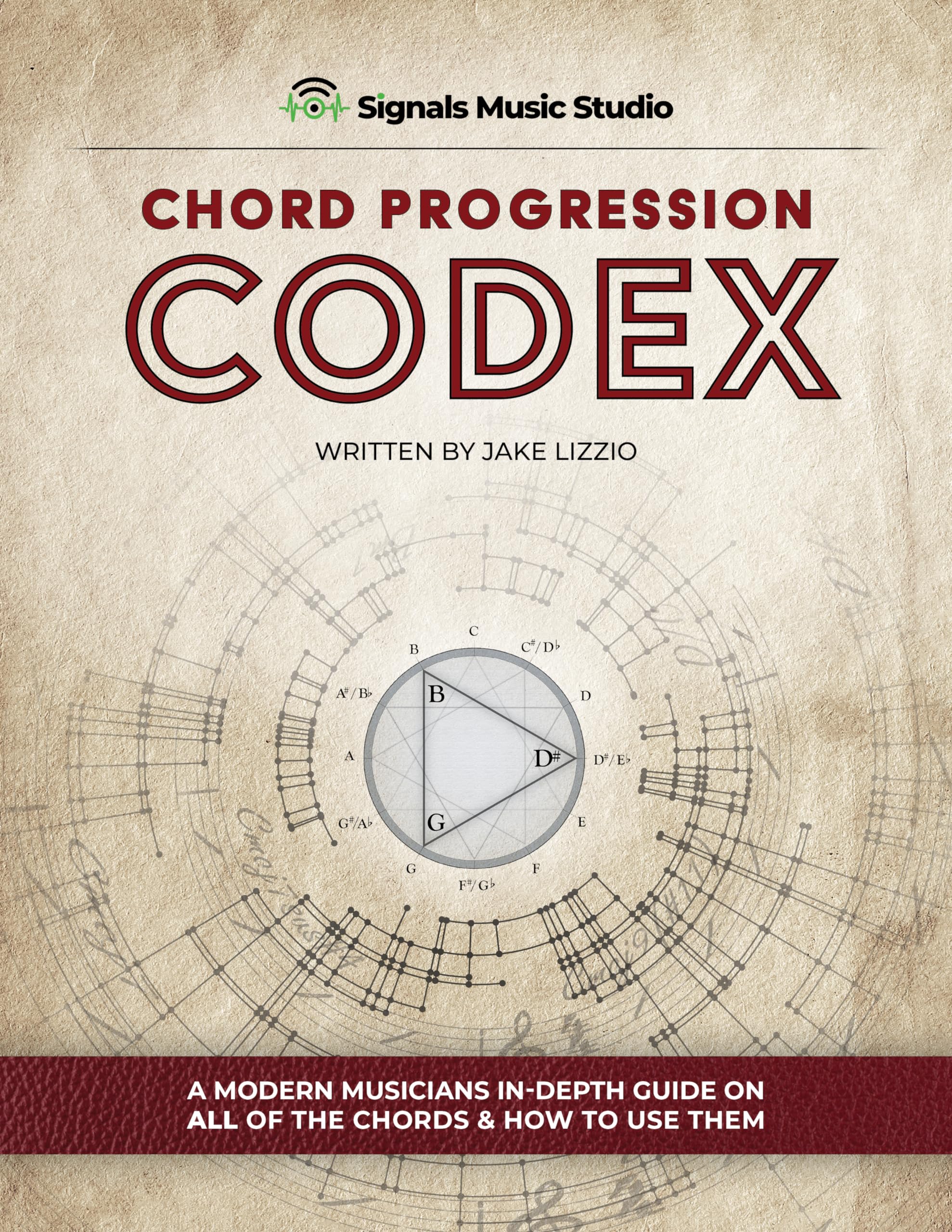 Livre Chord Progression Codex pour créer votre musique dans votre studio de création