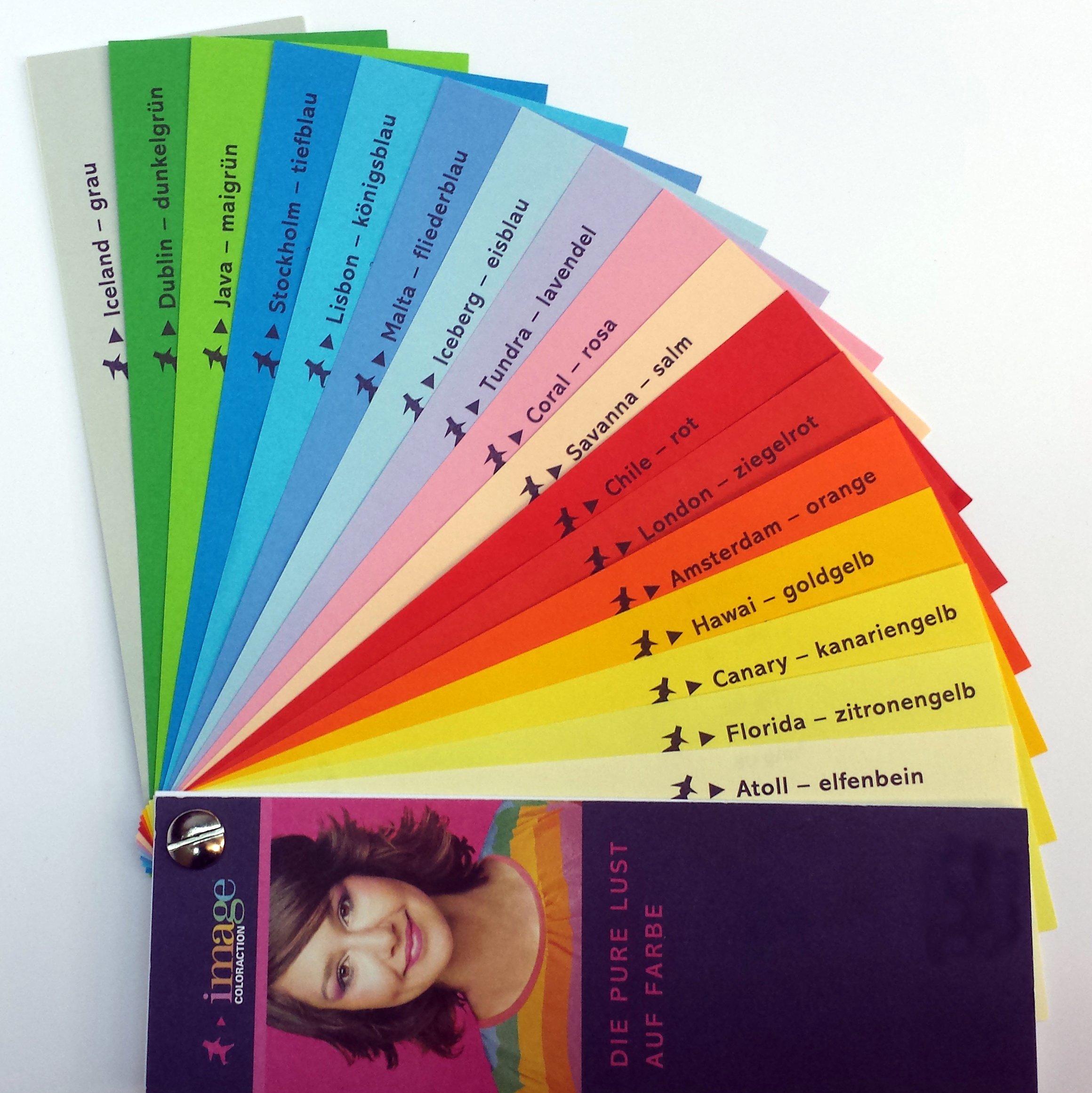 Briefkarte Tonkarton - Tonpapier - DIN Lang (105mm x 210mm) - 160g/m² (22342) Farbe: je Farbe 5 Blatt