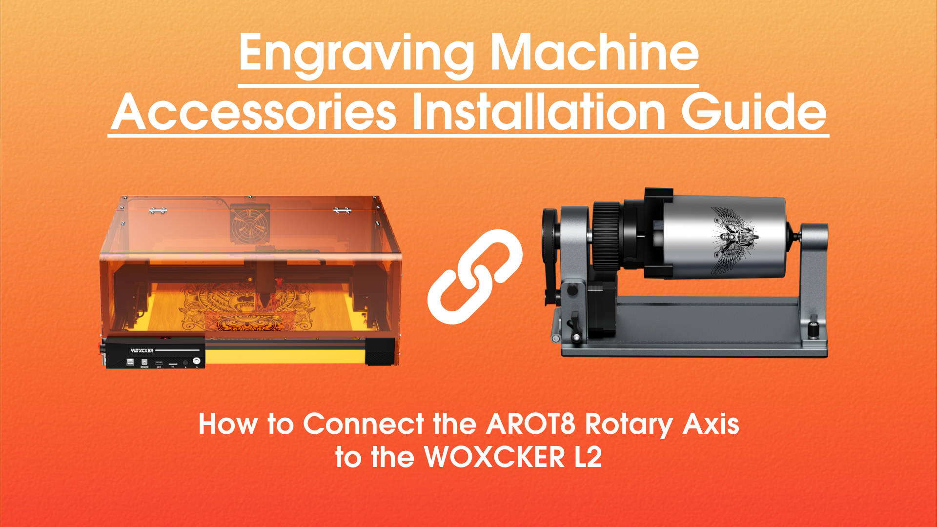 Woxcker ARot8 Rouleau Rotatif 4 En 1 - Mandrin Réglable Pour Gravure Sur Objets Ronds (Gobelets, Balles, Cylindres)