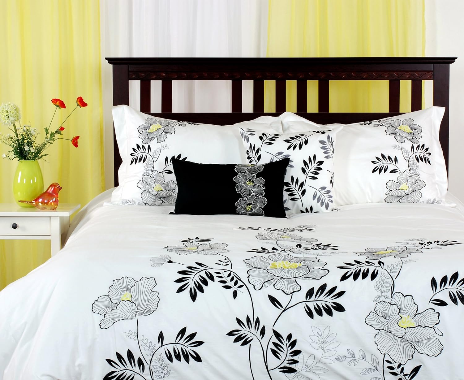 Posy 100Percent cotton embroidered King duvet cover mini