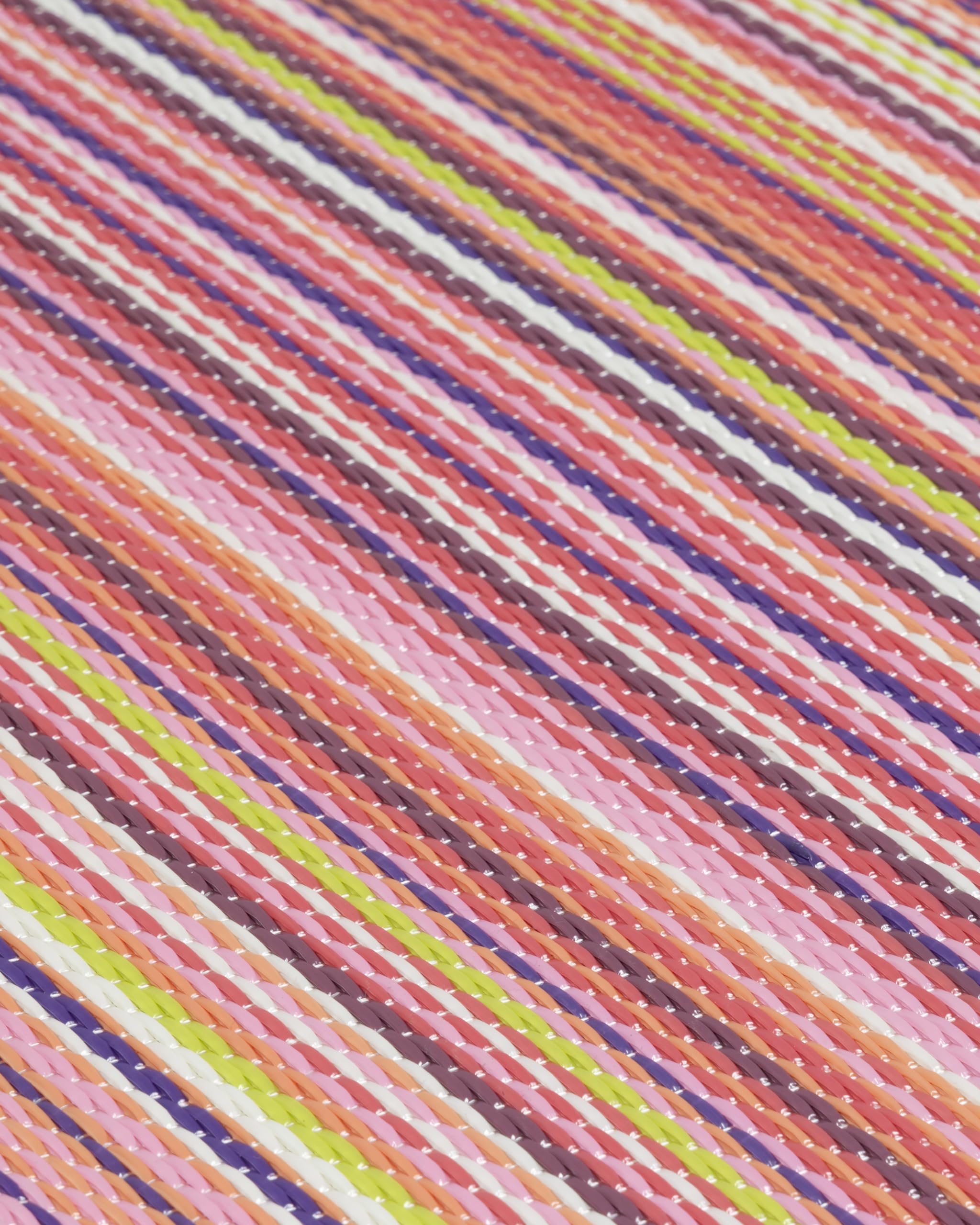 THE RUGS Rainbow Collection Outdoor Rug, Easy to Clean, Waterproof Plastic Outdoor Rugs for Garden Patio, Balcony, Camping - Image 3