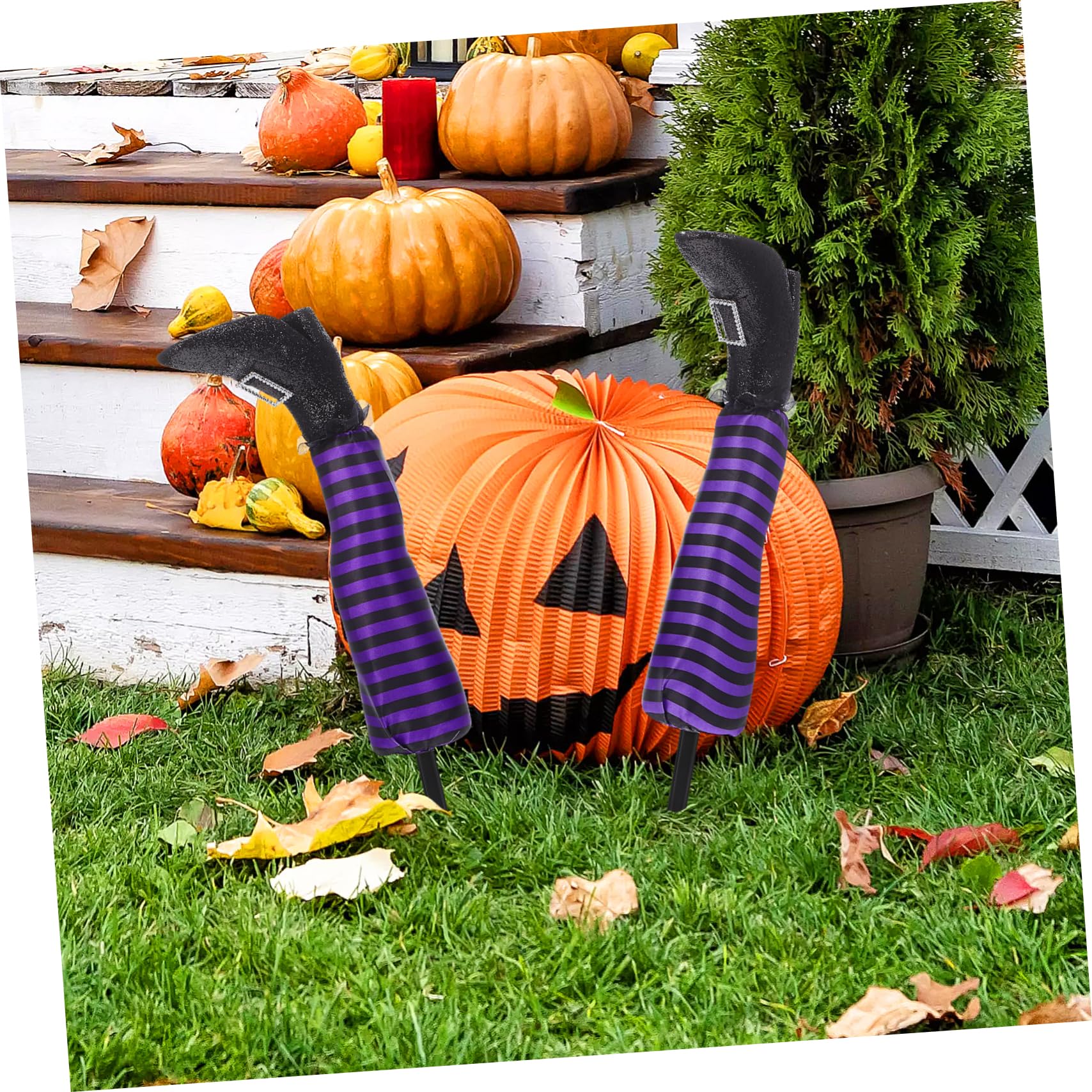 Happyyami Einzigartige Hexenbeine Mit Halloween- Für Gartenparty-Dekorationen Einfach Zu Platzieren Geeignet Für Den Außenbereich
