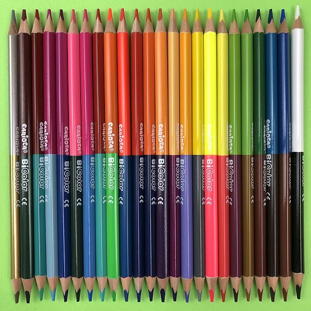 Foto 4 de 5 de Lápices Triangulares BiColor - 24 Uds