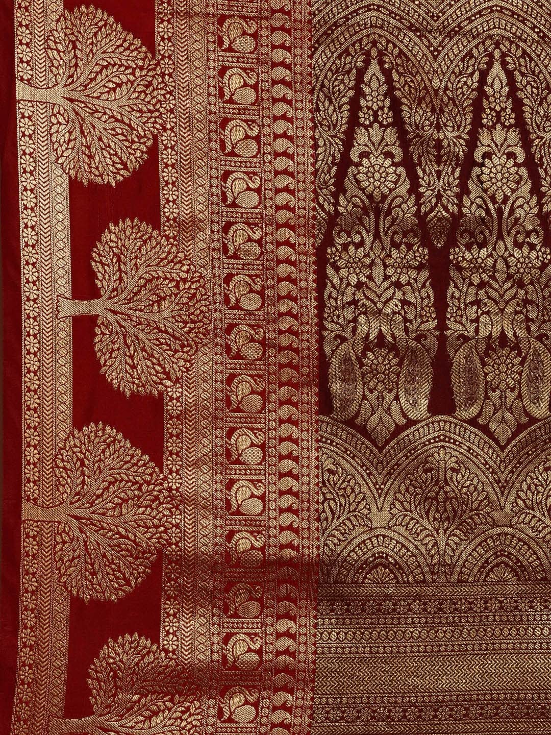 Pandadi Saree Women's Banarasi Silk Saree With Unstitched Blouse Piece product image 4