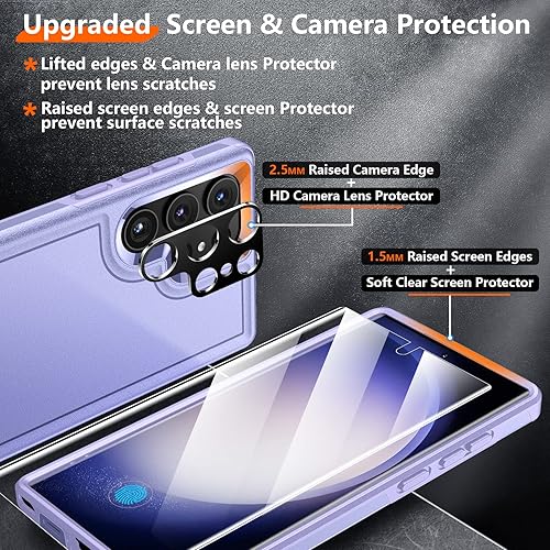 Miniatura 3 de Red2Fire Funda para Samsung Galaxy S23 Ultra, protección contra caídas de grado militar antideslizante, resistente, cuerpo completo, protección a