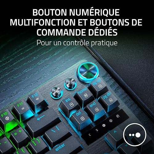 Razer Huntsman V3 Pro TKL (Analogue Switches) - Tenkeyless Gamer Keyboard - Quick Release (Strike Mode, 0.1 to 4 mm Adjustable Analogue Optical Switches), AZERTY Keyboard | Black - 9
