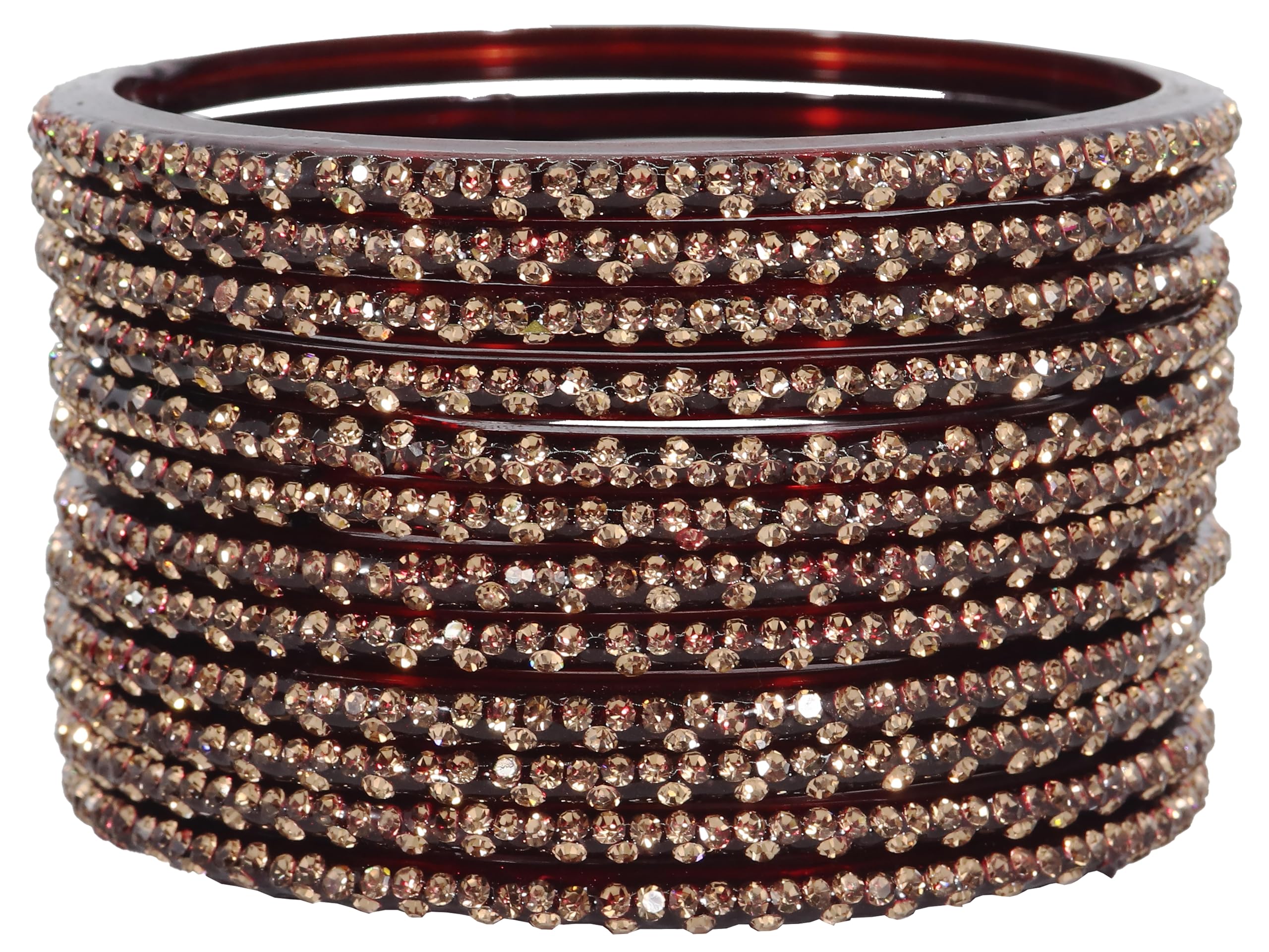Glass Bangles with Diamond Stone Chudi Set- LV_KS4--2.4