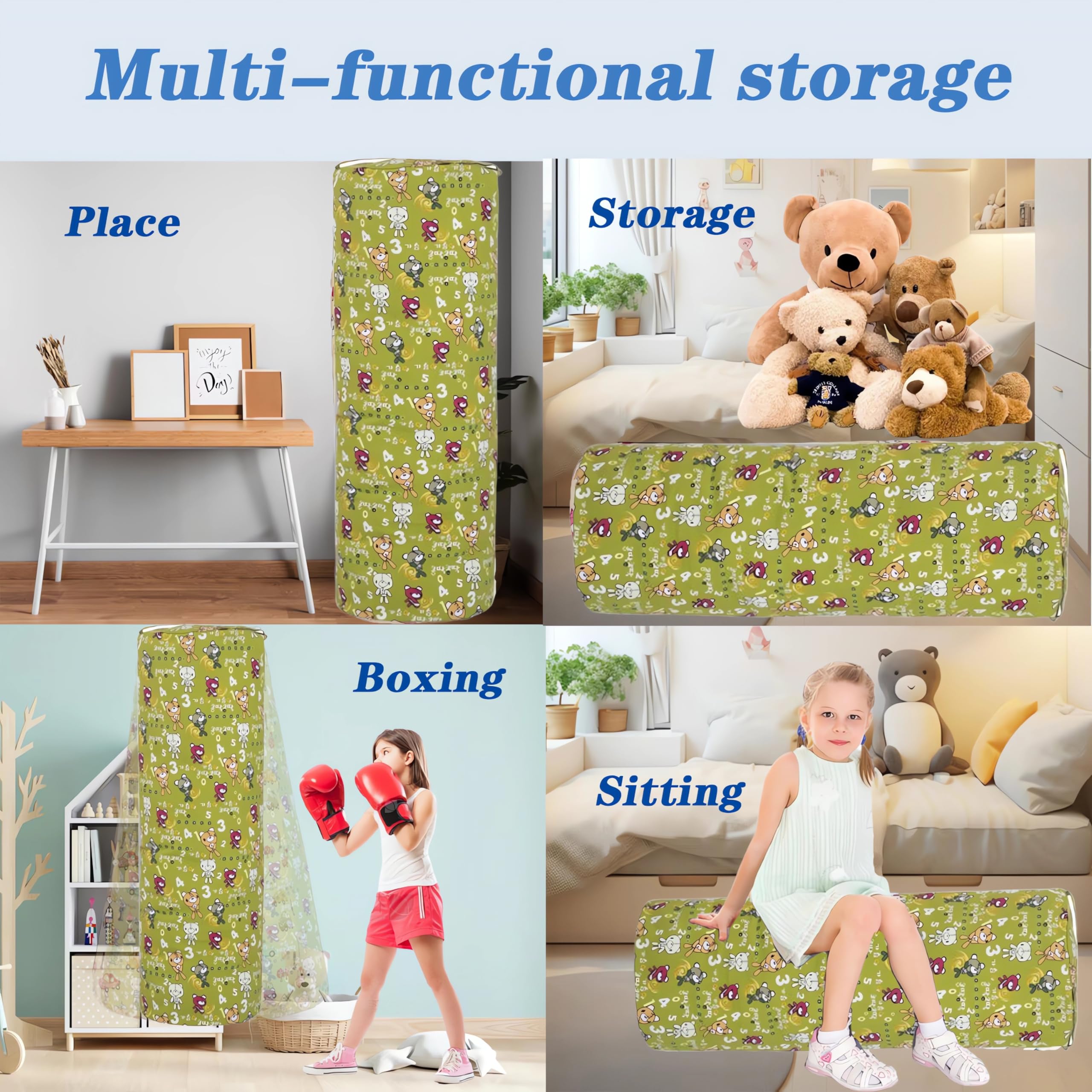 Saco De Peluche/Almacenamiento De Juguetes De Peluche, Columnas Para Almacenamiento De Juguetes De Peluche, Sofá Para Niños, Niños y Niñas, Lona, Sofás De Asiento Blando (Sin Acolchado) (E)