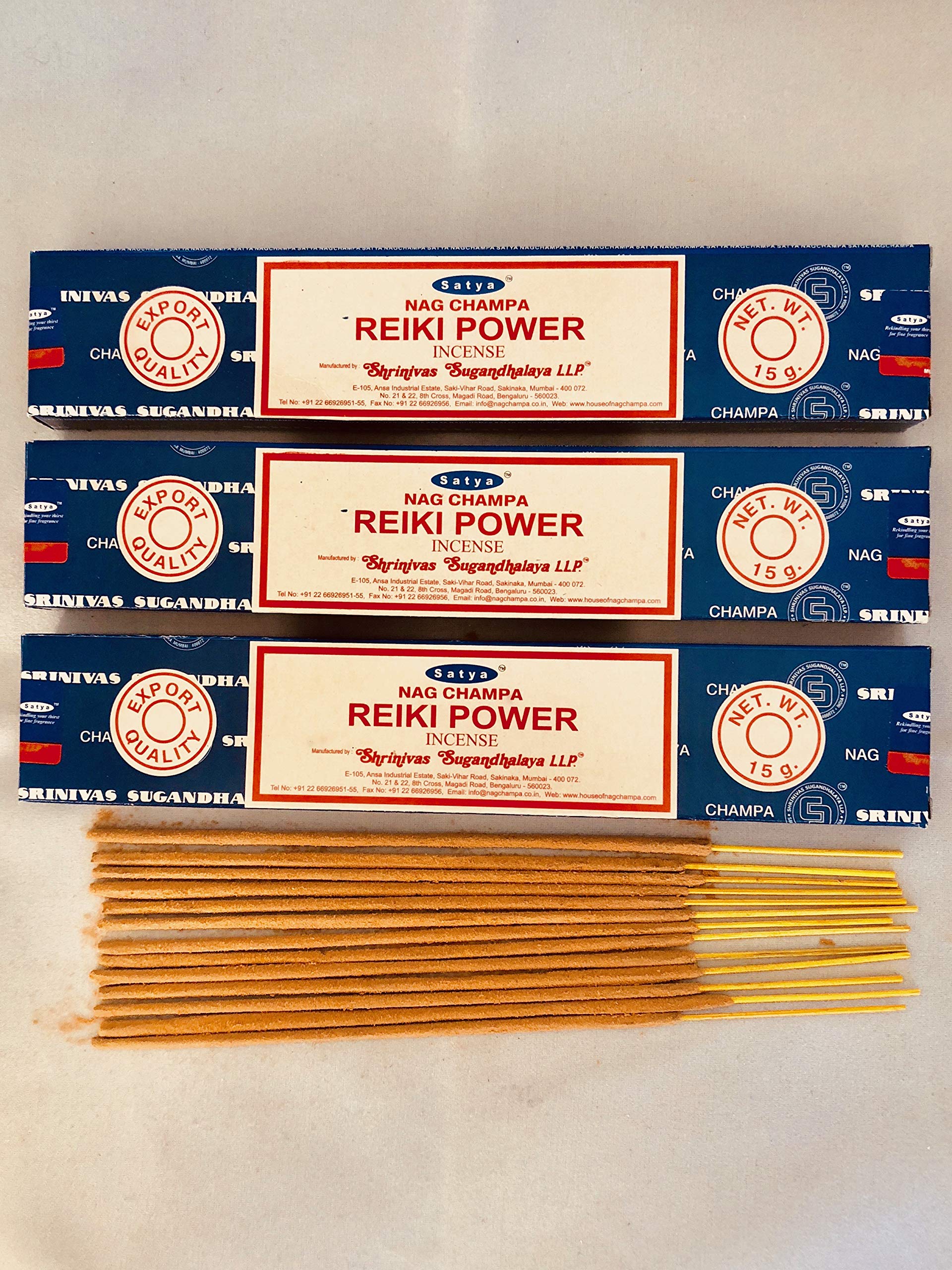 Satya Nag Champa Räucherstäbchen „Spirituelle Heilung“ – 3 X 15 G, Mit Sandelholz & Blütenölen