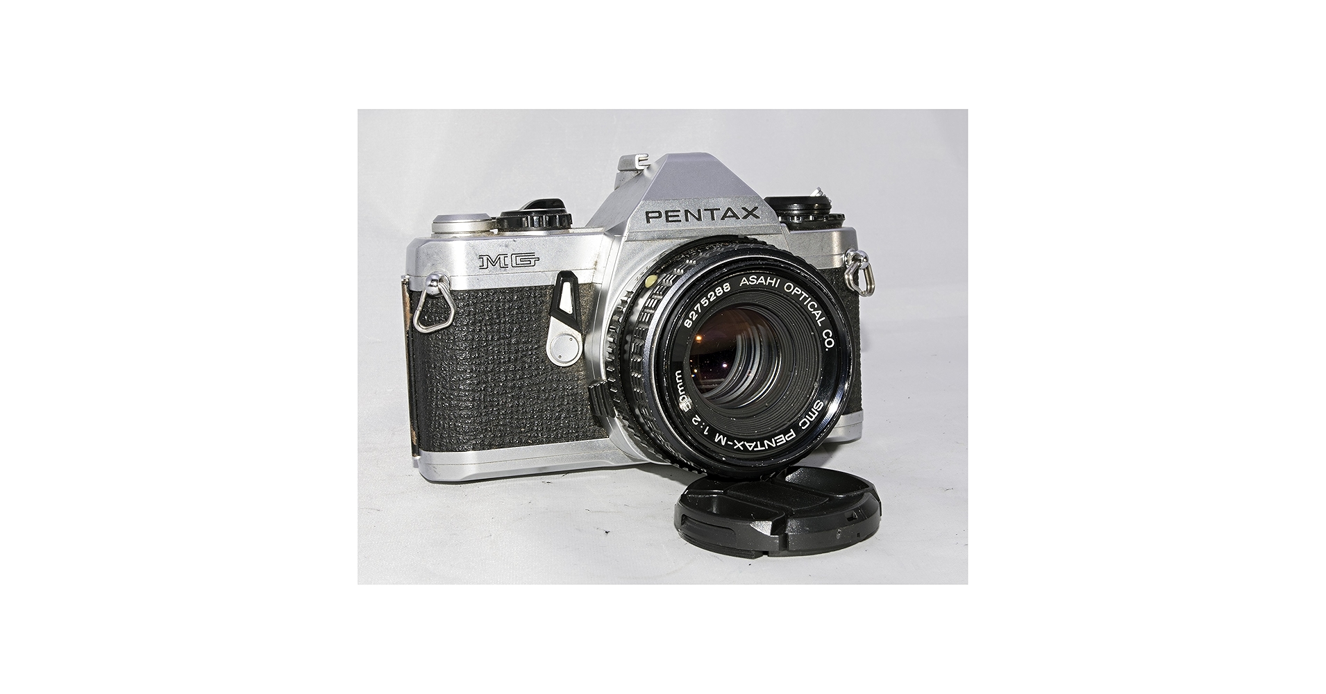 Asahi Pentax Pentax Mg Black 35mmカメラ VINTAGE Pentax MG 35mm Film Camera, SMC Pentax-M 1:2 50mm
