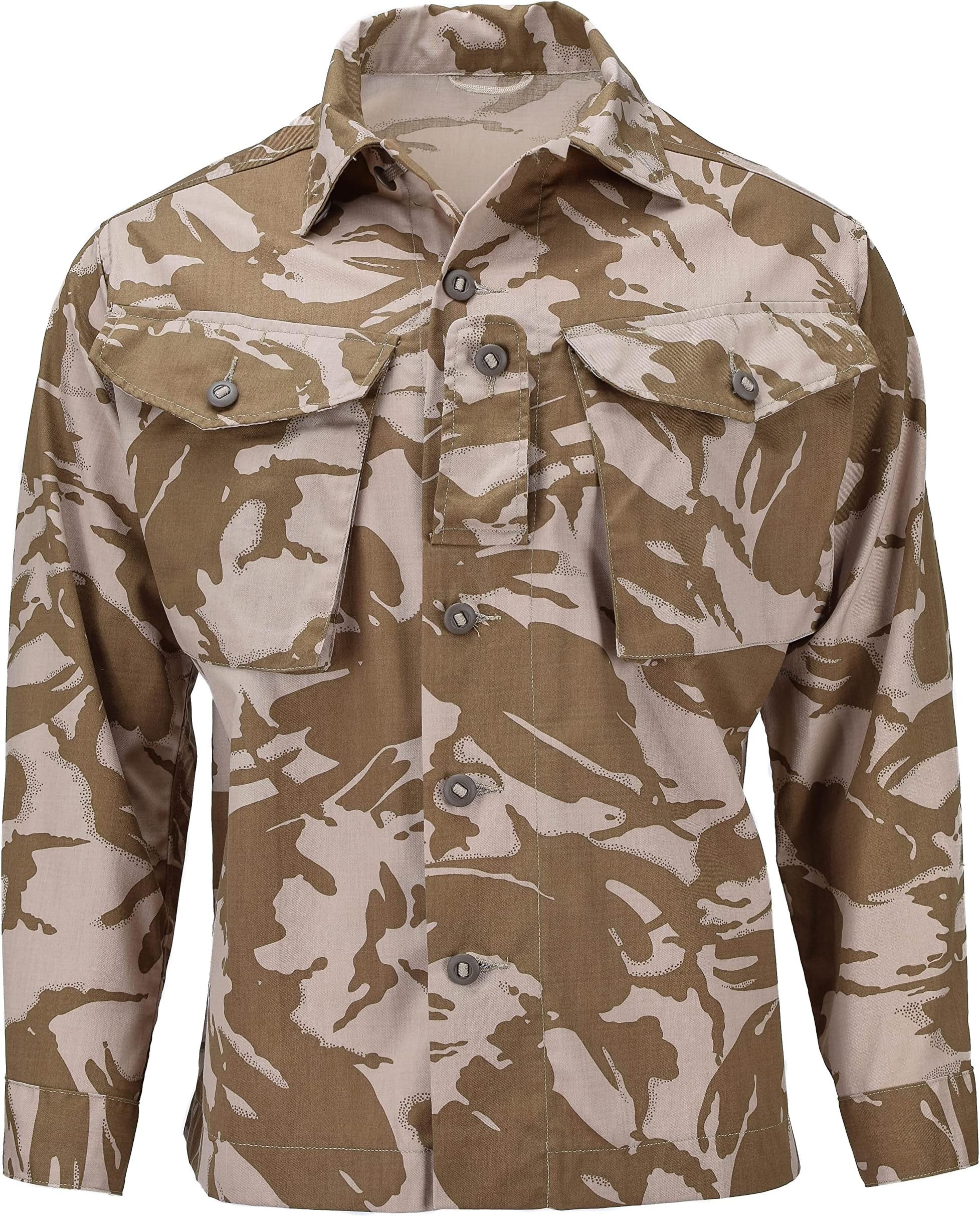MilitarBritish Army Jacket Combat Tropical Desert Camouflage Shirts Men DPM Camo Lightweight Military Surplus Issue