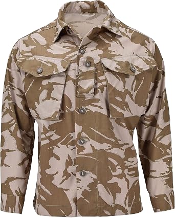 British Army Jacket Combat Tropical Desert Camouflage Shirts Men DPM Camo lightweight military surplus issue