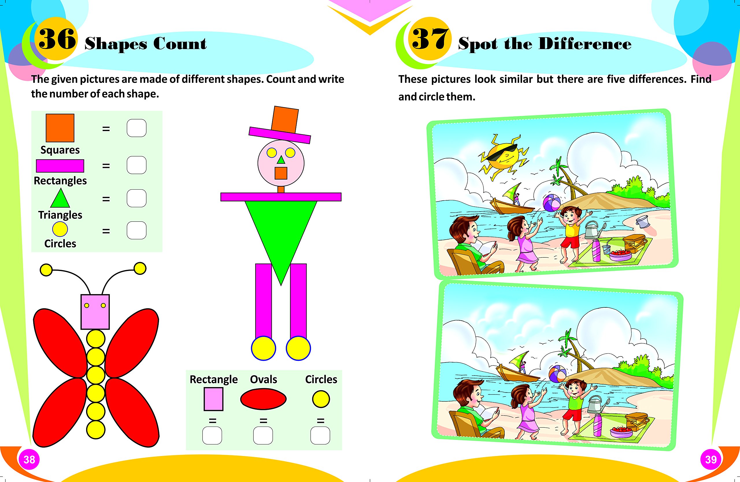 GIKSO Activity Book – 1 for Kids Age 3-5 Years Old (English) - Reprinted 2020 2