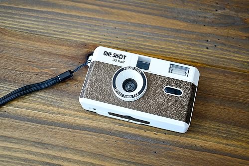 Miniatura 4 de 1 Shot Point and Shoot - Cámara de película de 1.57 pulgadas reutilizable de una sola toma de medio marco, flash integrado, incluido con un rollo