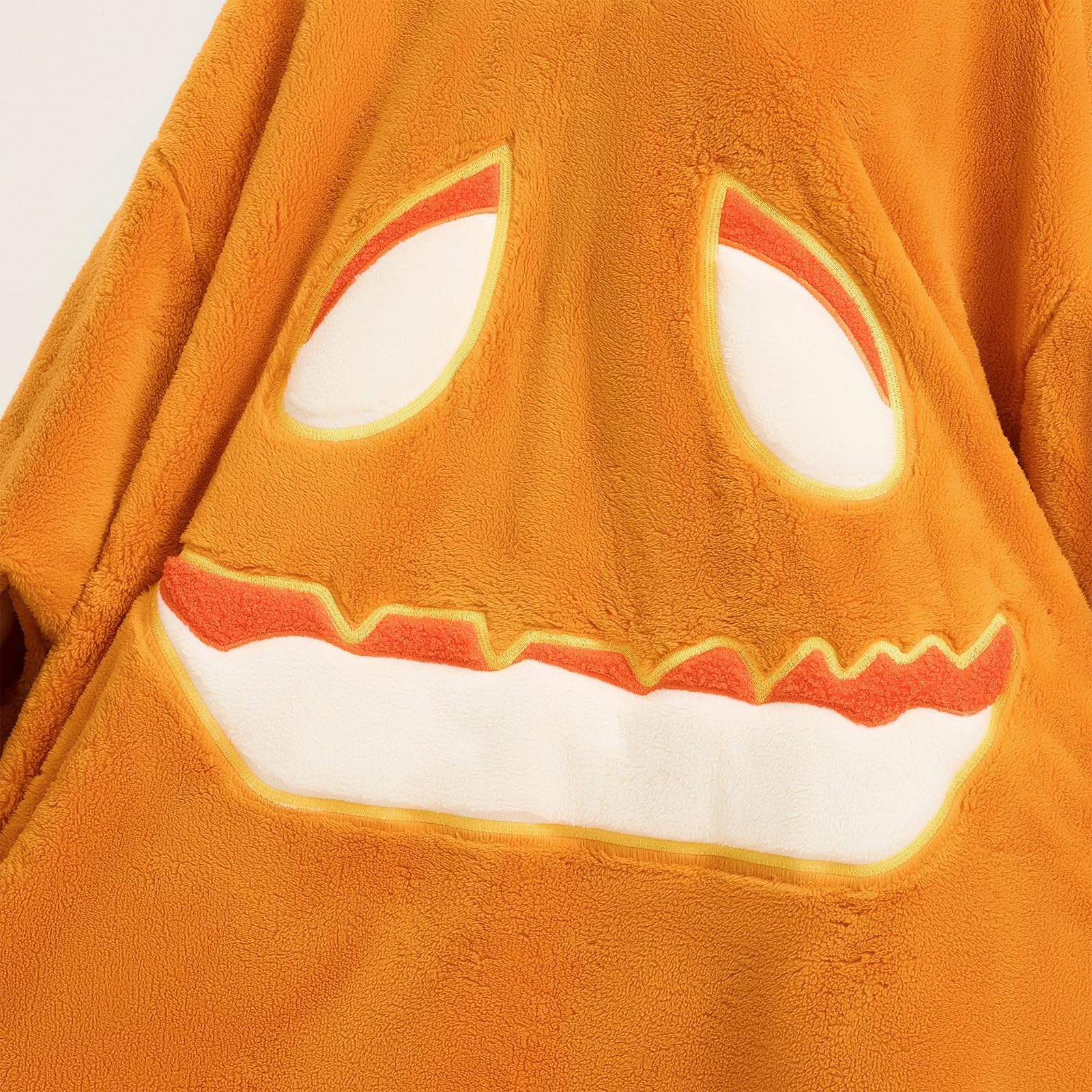 Costume Halloween Donna, Pigiama Intera Halloween Zucca con Cappuccio, Tuta Onesie in Pile Decorazioni, Pigiama Completo Adulto da Casa per Festa, Carnevale, Cosplay, Natale e Serate a Tema