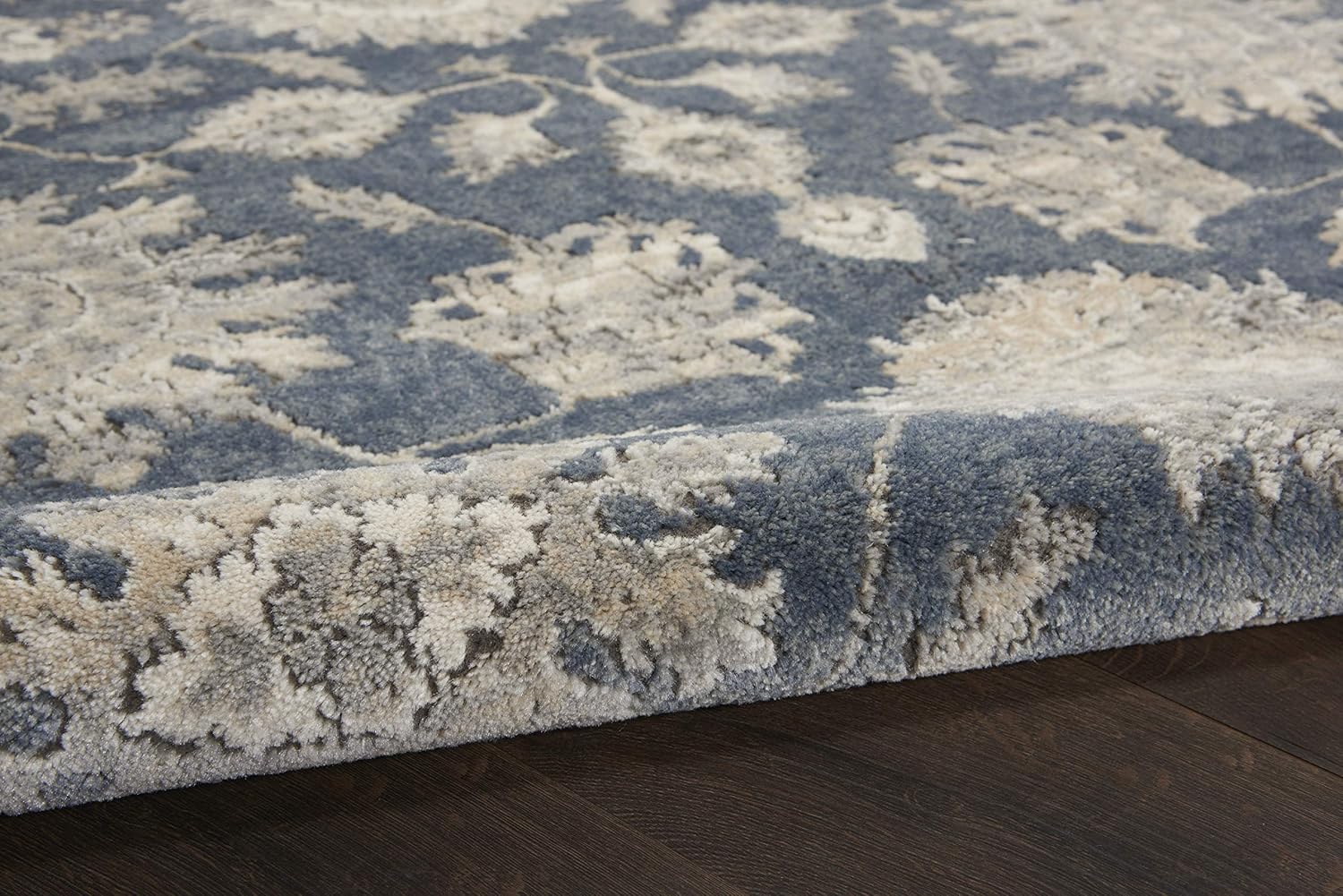 Nourison Home Concerto Blue Beige 8'10" x 11'10" Area Rug - Easy Clean, Non Shedding, Bed Room, Living Room, Dining Room, Kitchen (9' x 12')