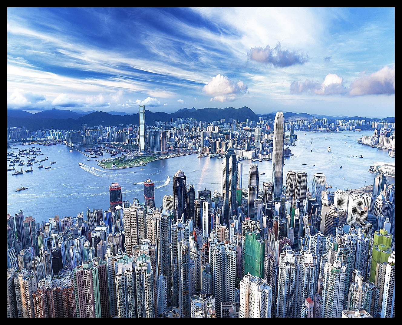 CraftMania Beautiful City Wall Posters for Bedroom, Living Room with