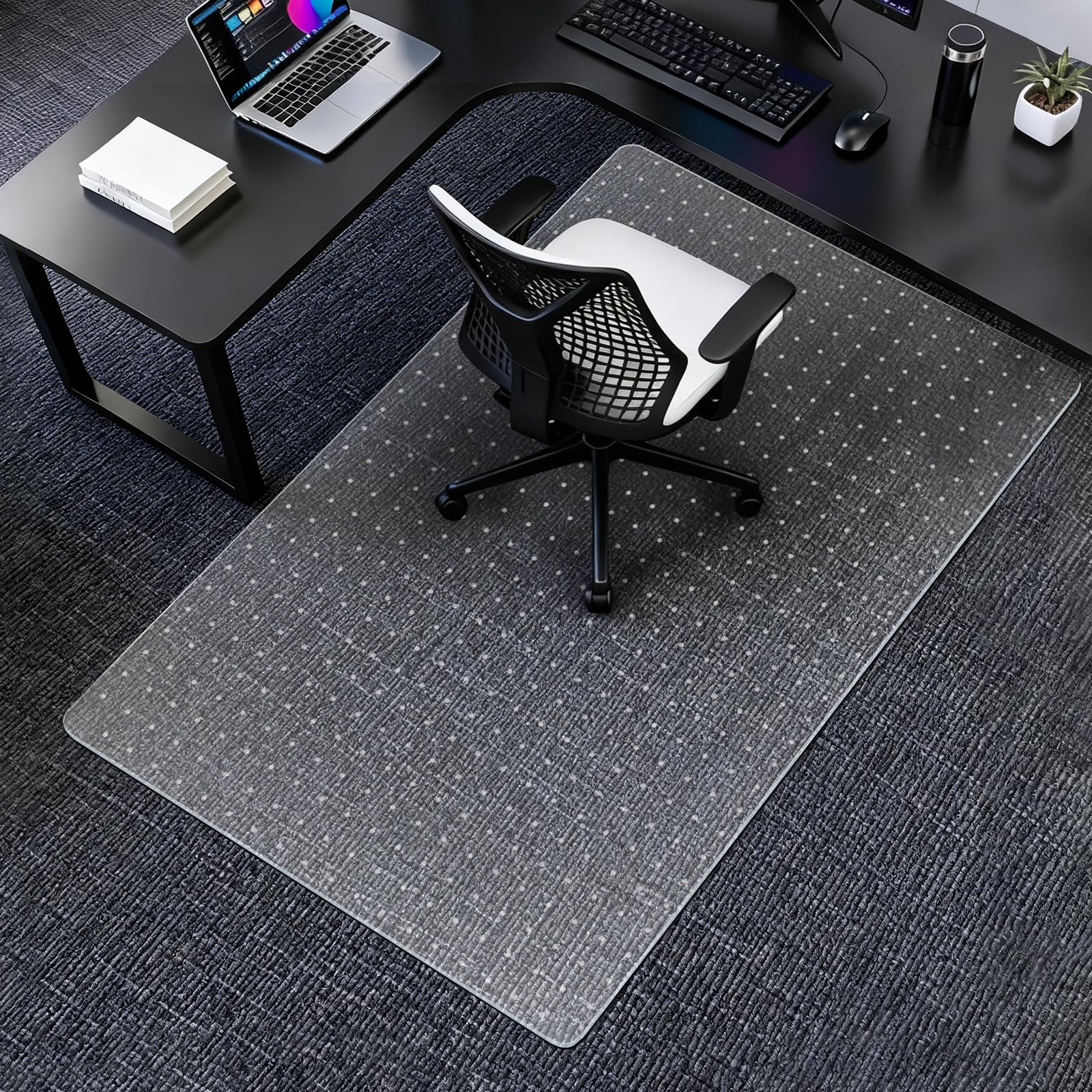 AiBOB Office Chair Mat for Carpet 40 x 48 Heavy Duty Computer Desk Chair Mats for Carpeted Floors