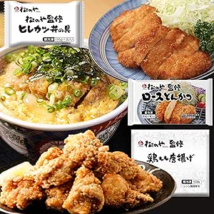 【松のや】とんかつ丼からあげセット≪3種30食≫ロースとんかつ、ヒレカツ丼、鶏もも唐揚げ