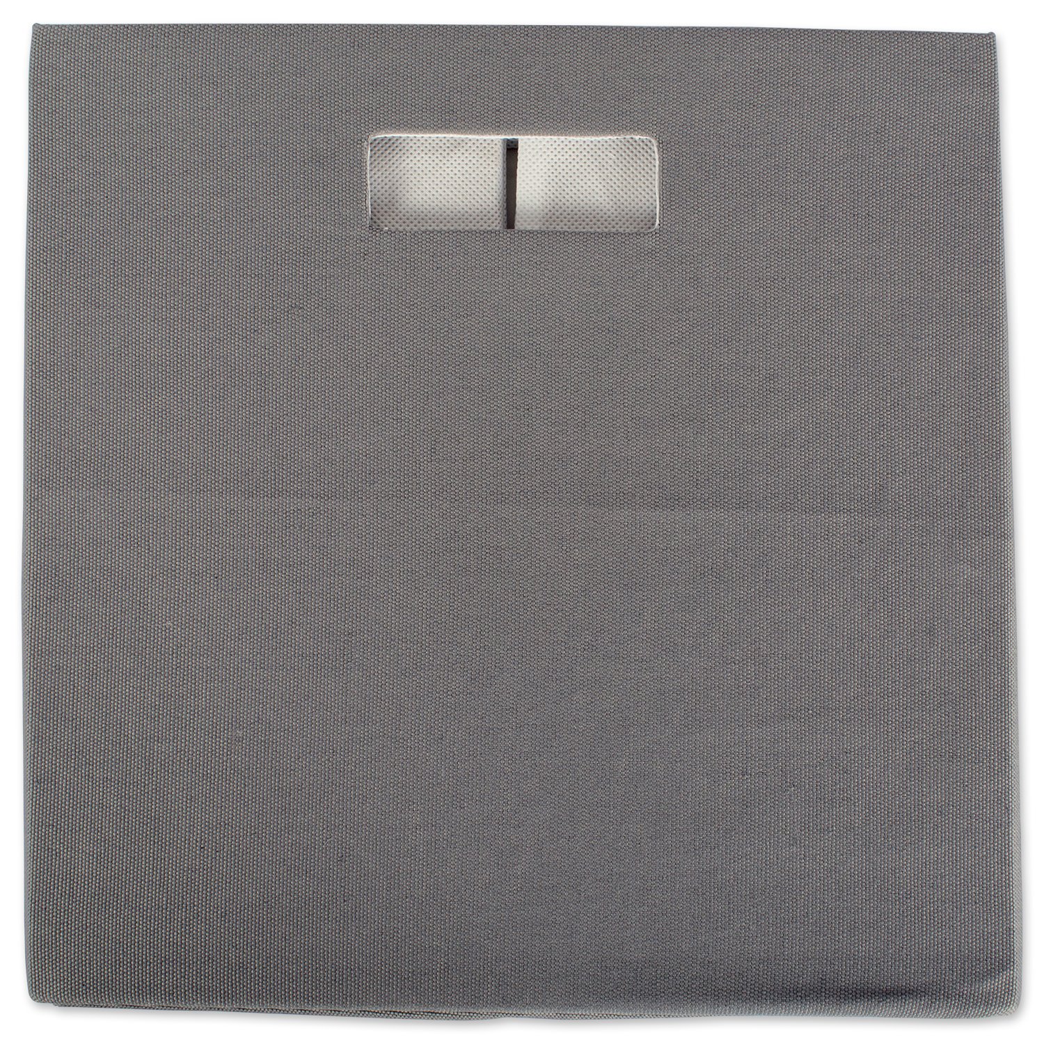 DII Hard Sided Collapsible Fabric Storage Container for Nursery Offices, & Home Organization, (13x13x13") - Solid Gray - Image 4