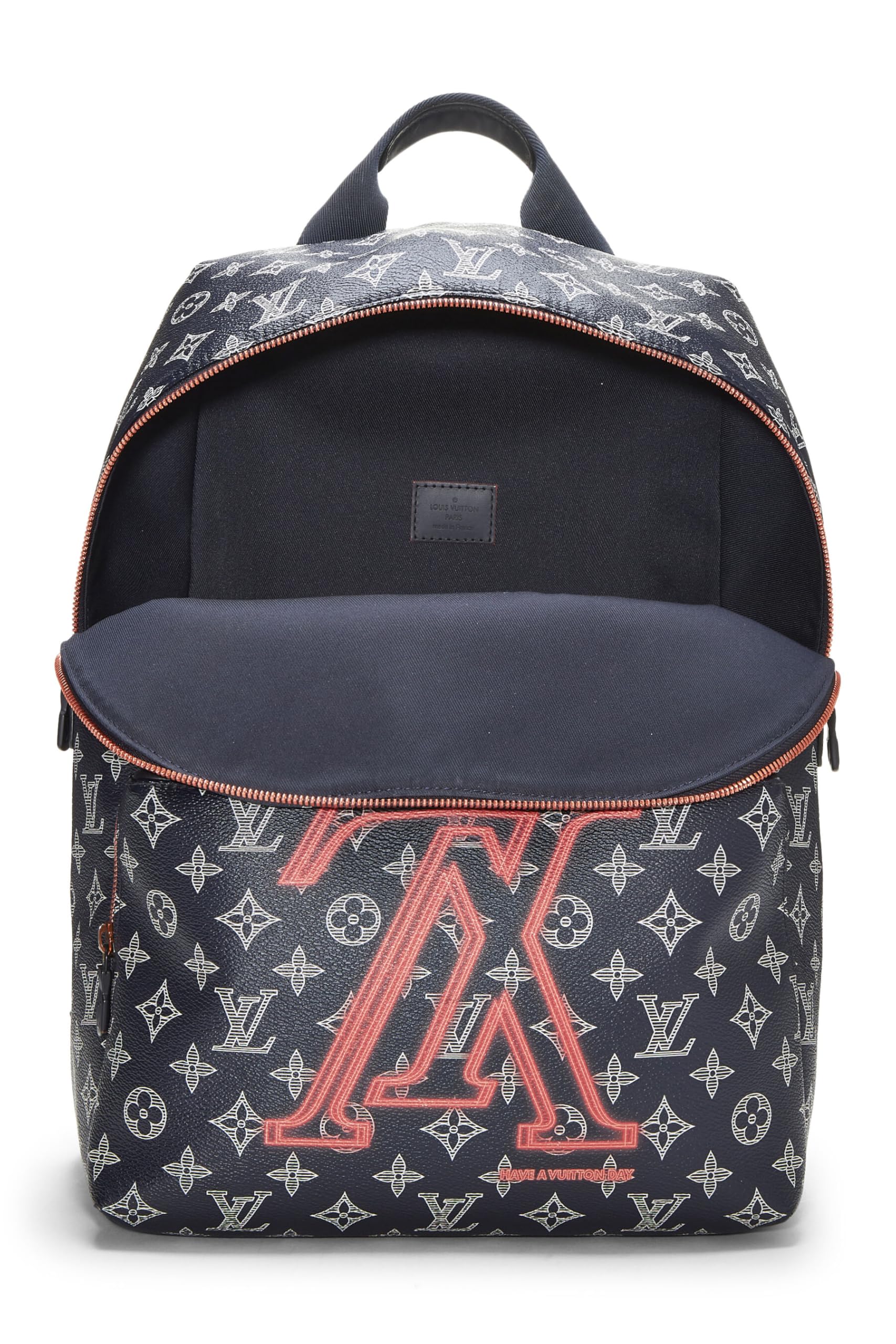 Louis Vuitton, Pre-Loved Navy Upside Down Monogram Canvas Apollo Backpack, Navy