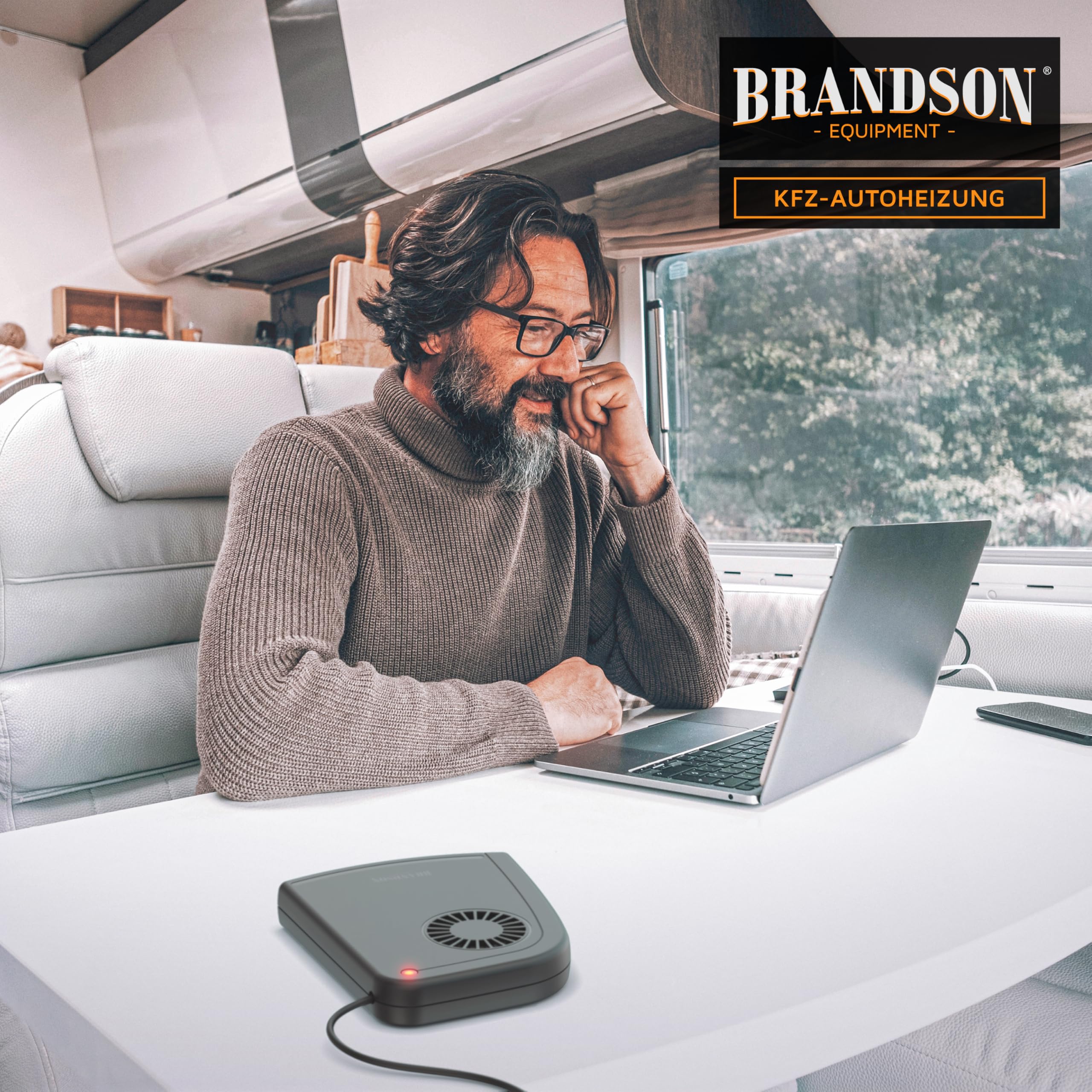 Brandson - Innenraumheizung - Mobile Auto Wohnmobil Heizung - PKW LKW - Komfort Entfroster Standheizung Heizlüfter - 1000W - automatischer Überhitzungsschutz - transportabel